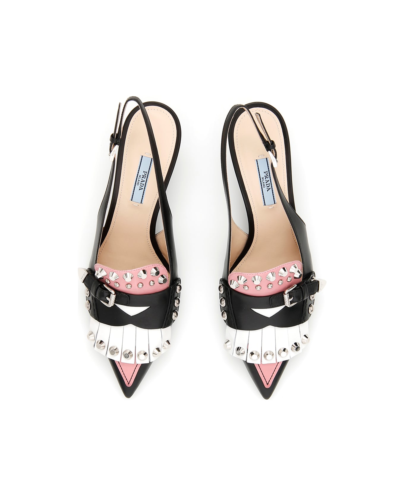 Prada Multicolor Slingbacks - NERO+PETALO|Nero