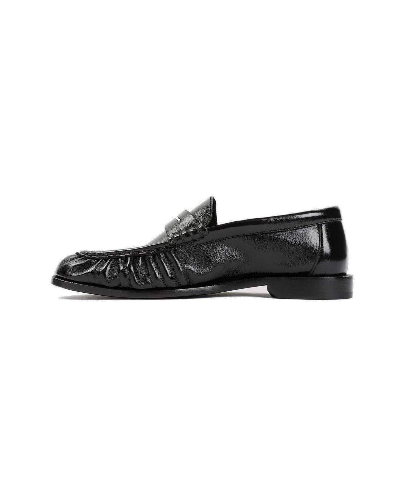 Saint Laurent Le Loafer Penny Slipppers - Nero フラットシューズ