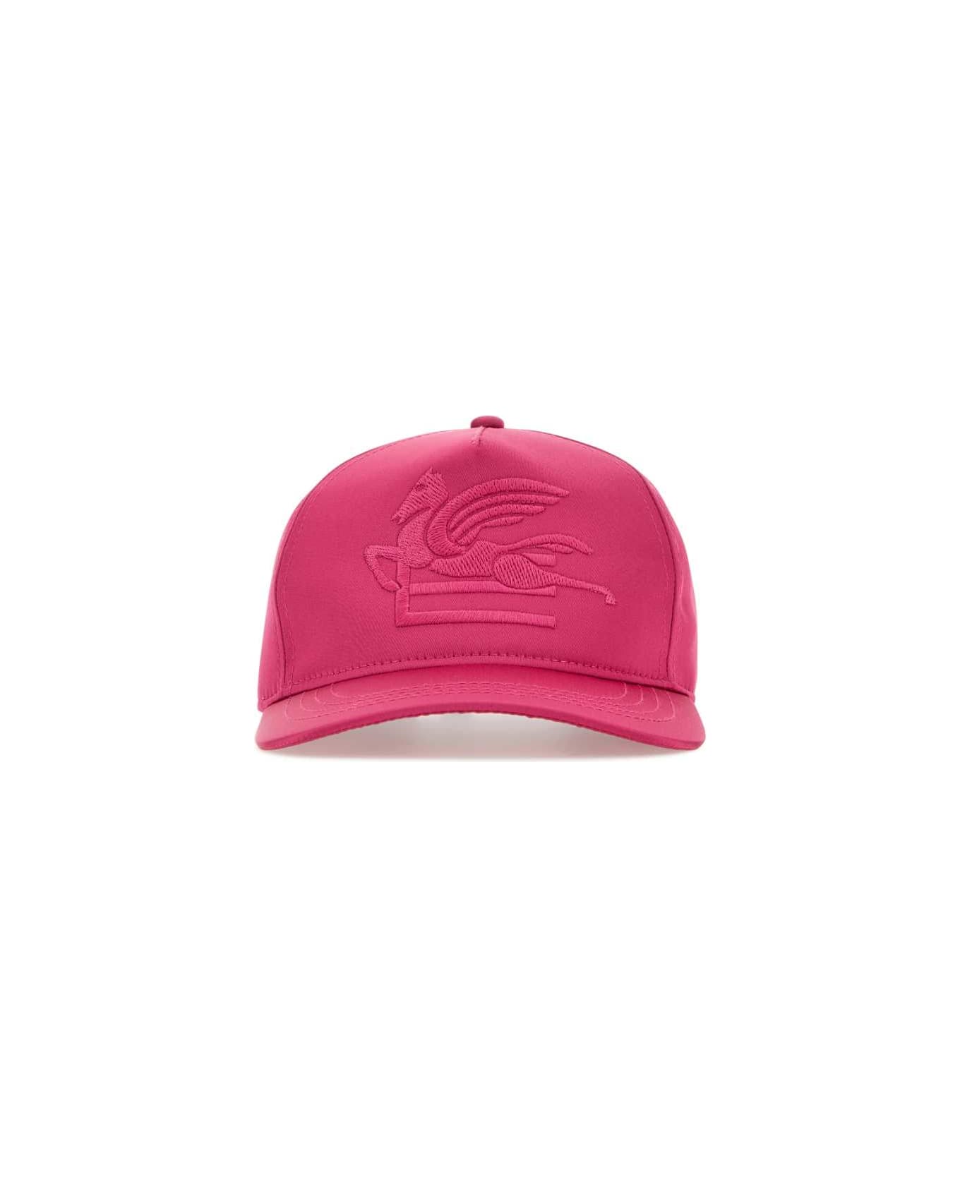 Etro Fuchsia Satin Baseball Cap - PINK