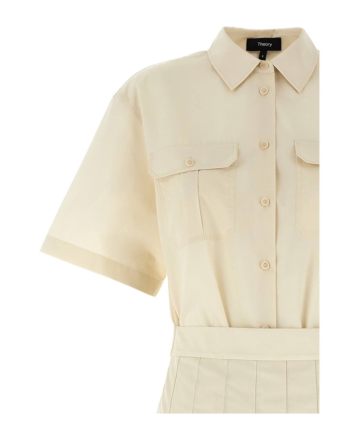 Theory Wrap Dress - Beige