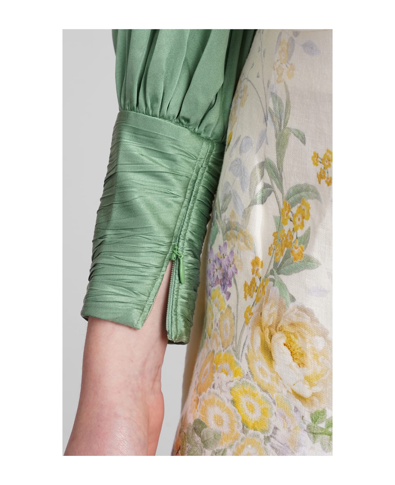 Zimmermann Topwear In Green Silk - green