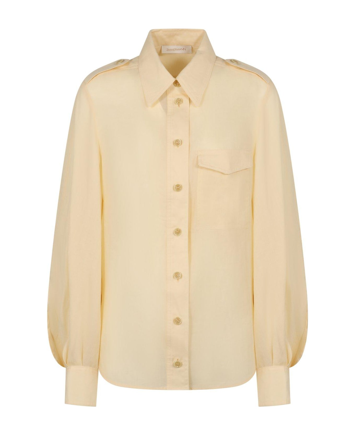 Zimmermann Utility Button-up Shirt - Yellow