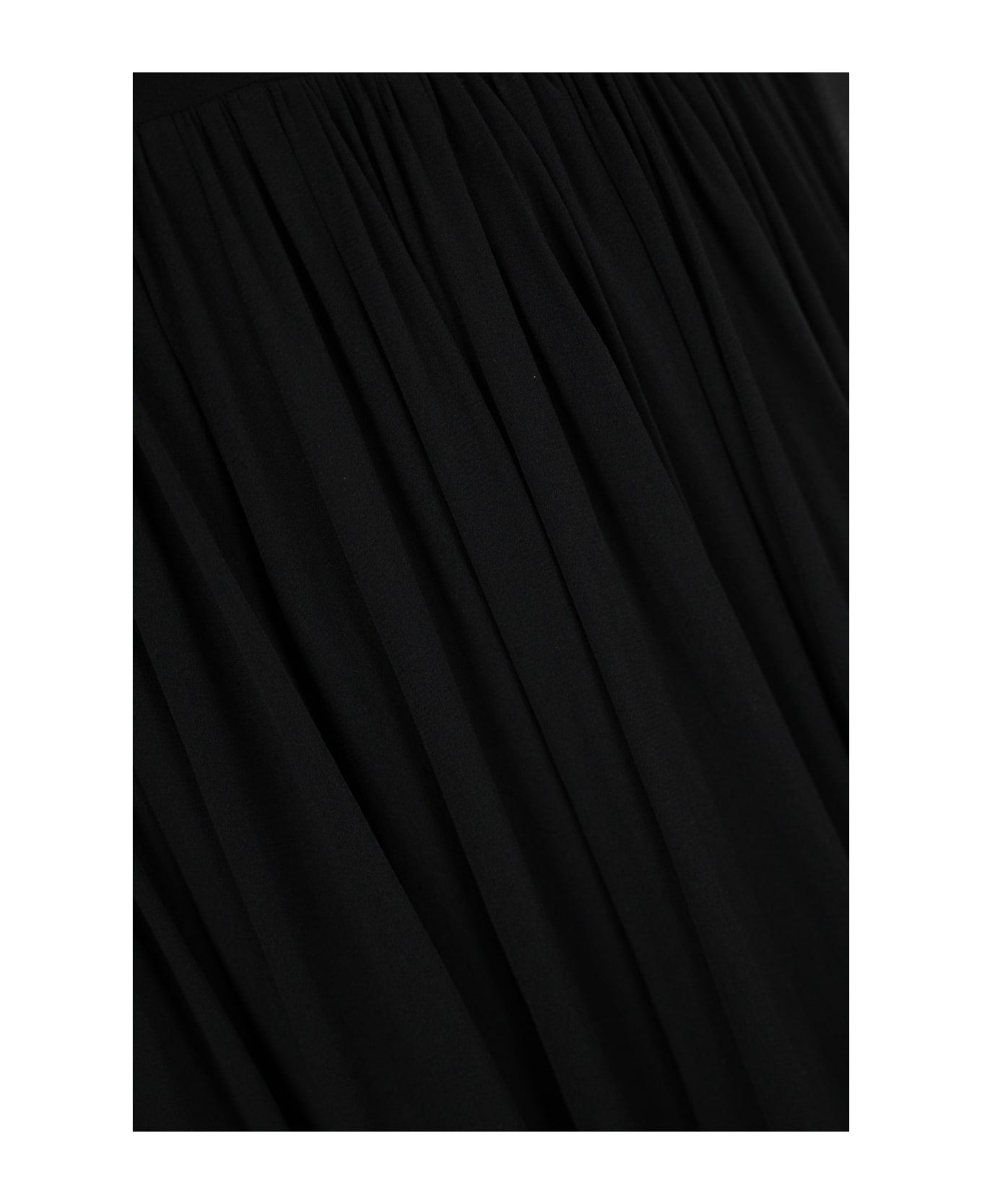 Philosophy di Lorenzo Serafini Long Black Mesh Design Dress - Nero