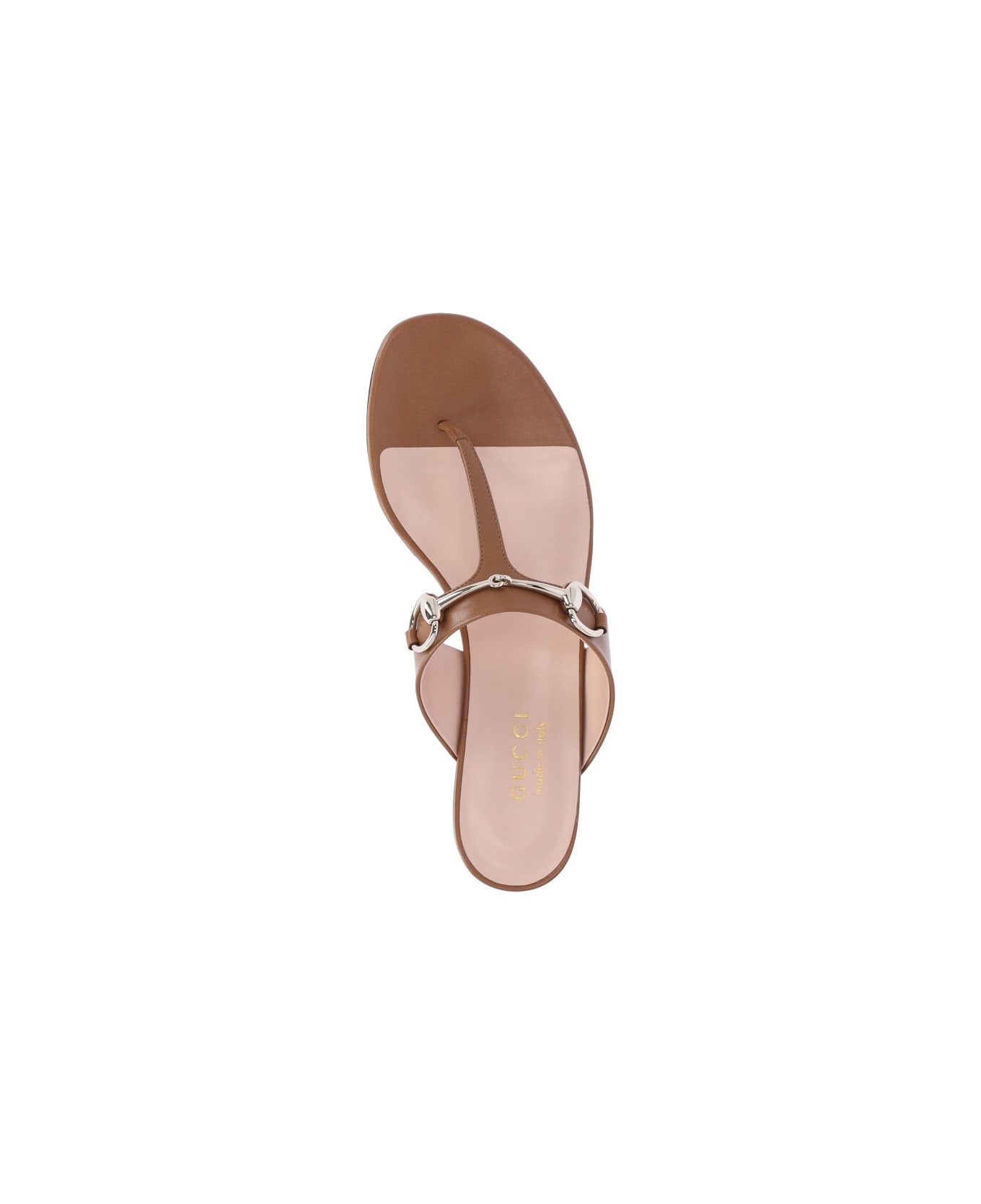 Gucci Sandals With Clamp - Brown