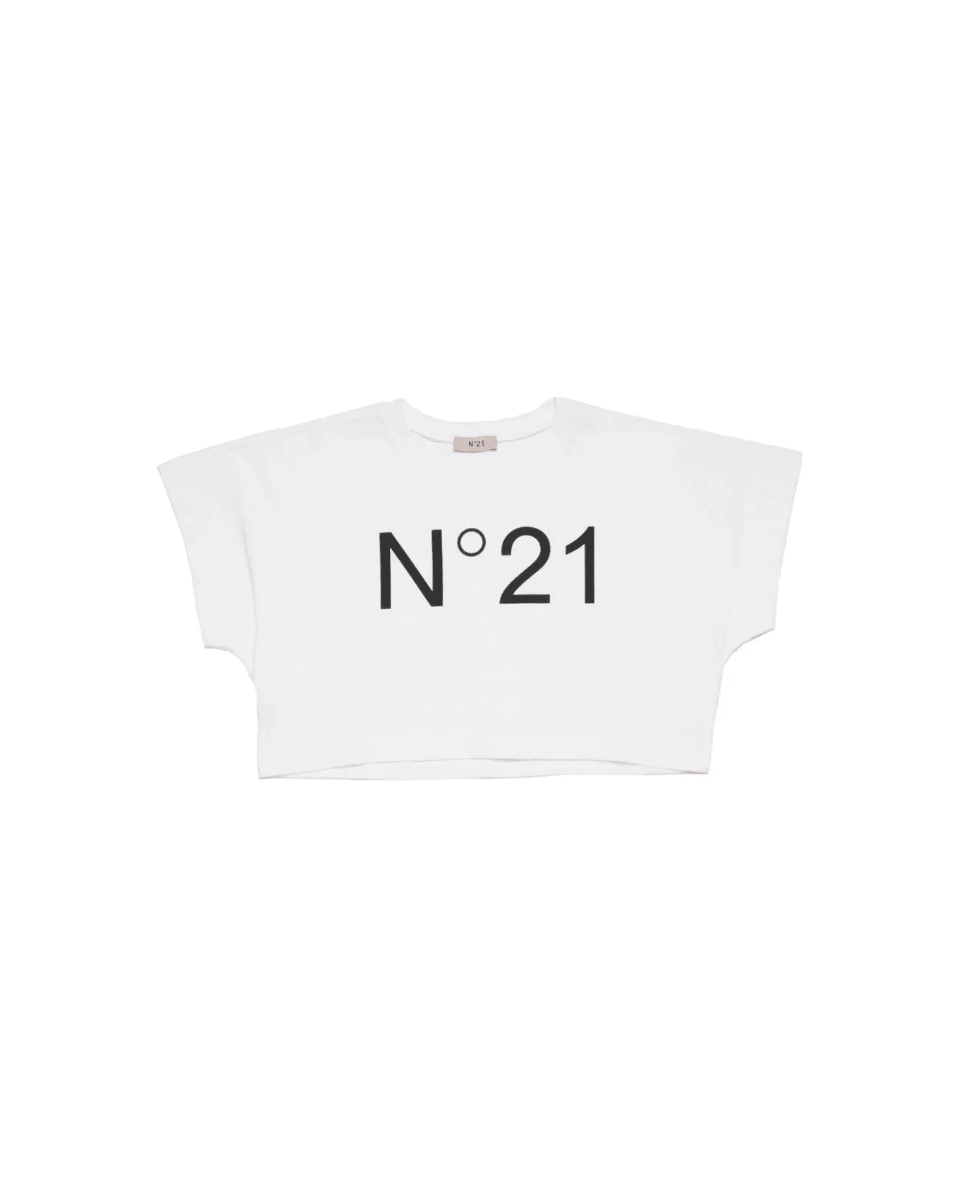N.21 T-shirt Con Stampa - White