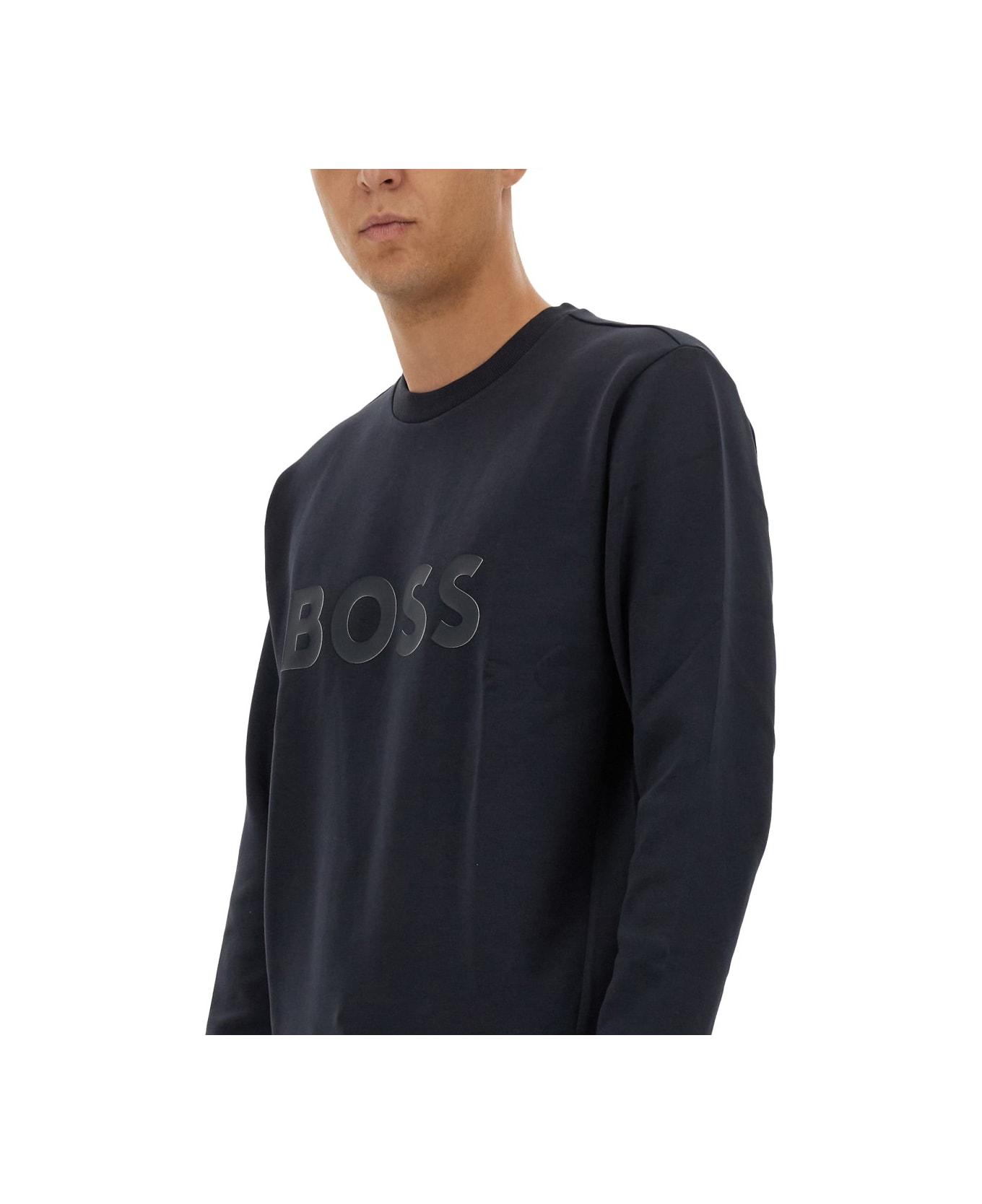 Hugo Boss Sweatshirt With Logo - Blue