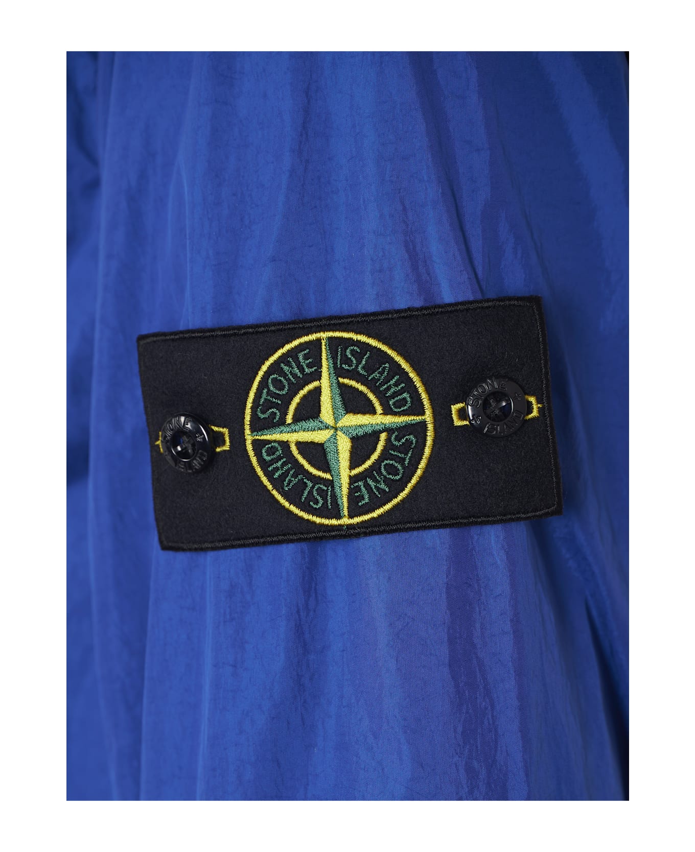 Stone Island Logo Patch Windbreaker - BLUE ジャケット