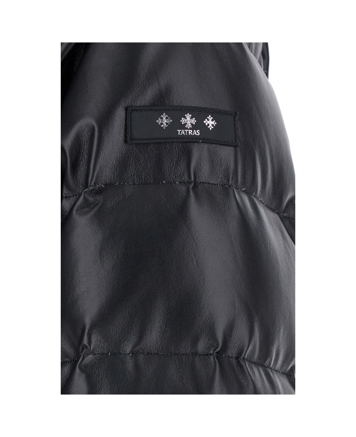 TATRAS 'ruisun' Black Quilted Down Jacket With Detachable Hood In Tech Fabric Man - Black