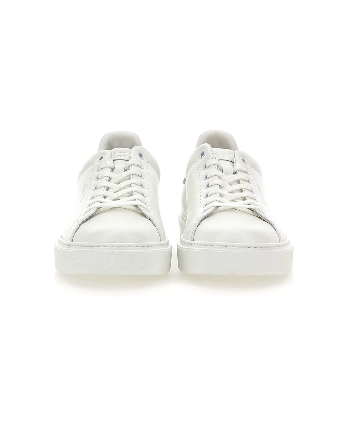 Woolrich Leather Sneakers "classic Court" - WHITE