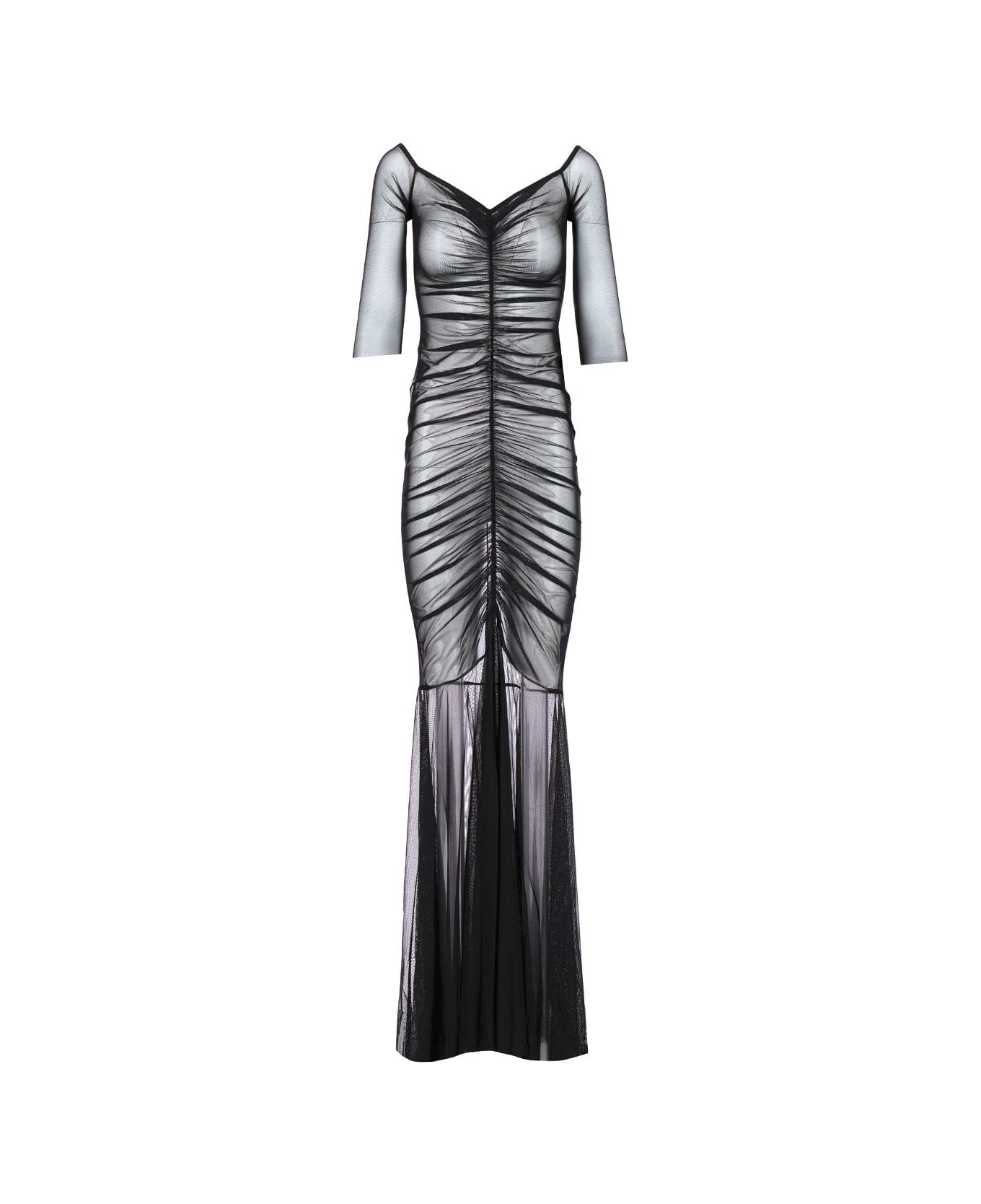 Norma Kamali Long Mermaid Dress - Black