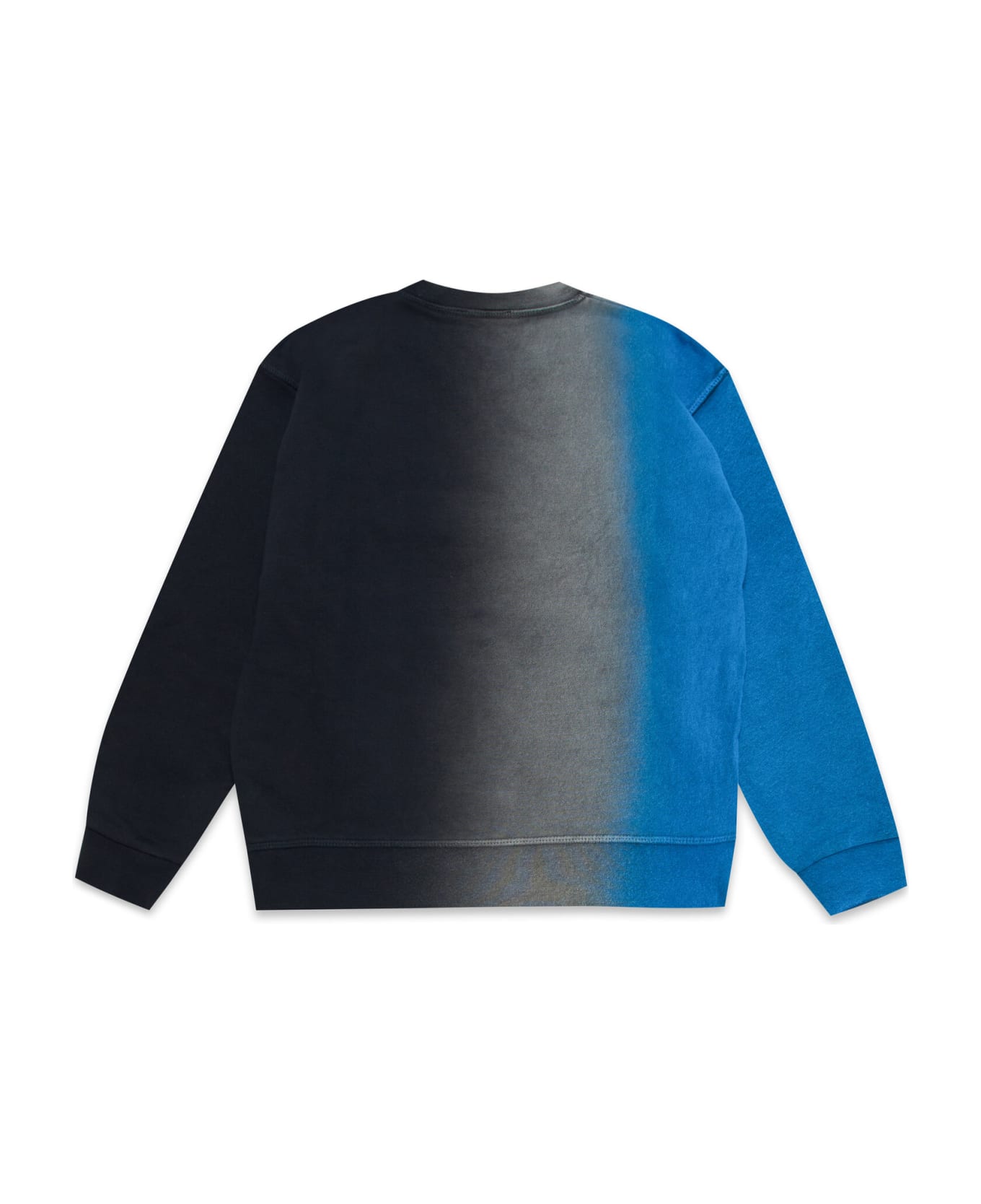 Dsquared2 D2s692u Slouch Fit Sweat-shirt Dsquared Shaded Tie-dye Cotton Sweatshirt - Black