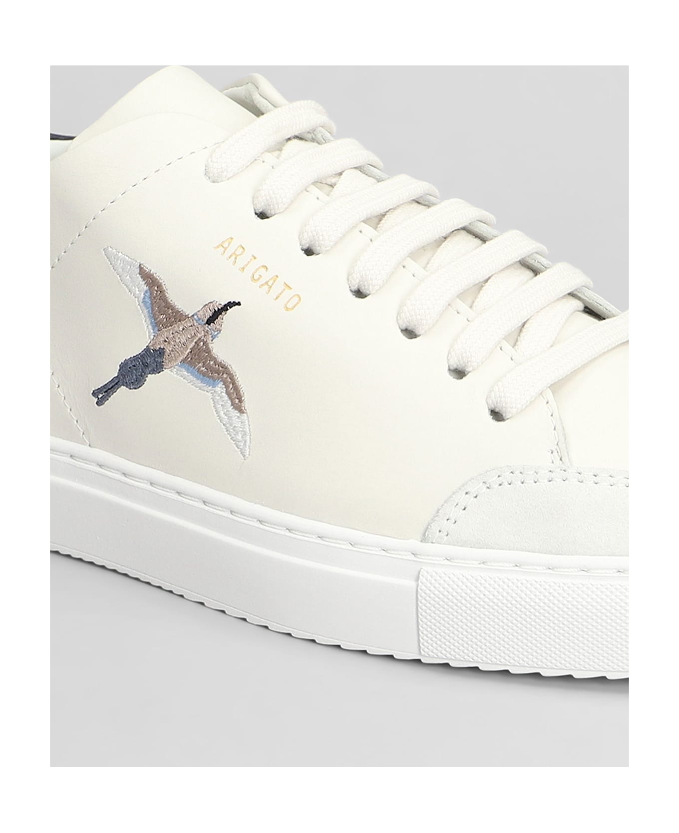 Axel Arigato Clean 90 B Bird Sneakers In White Leather - white