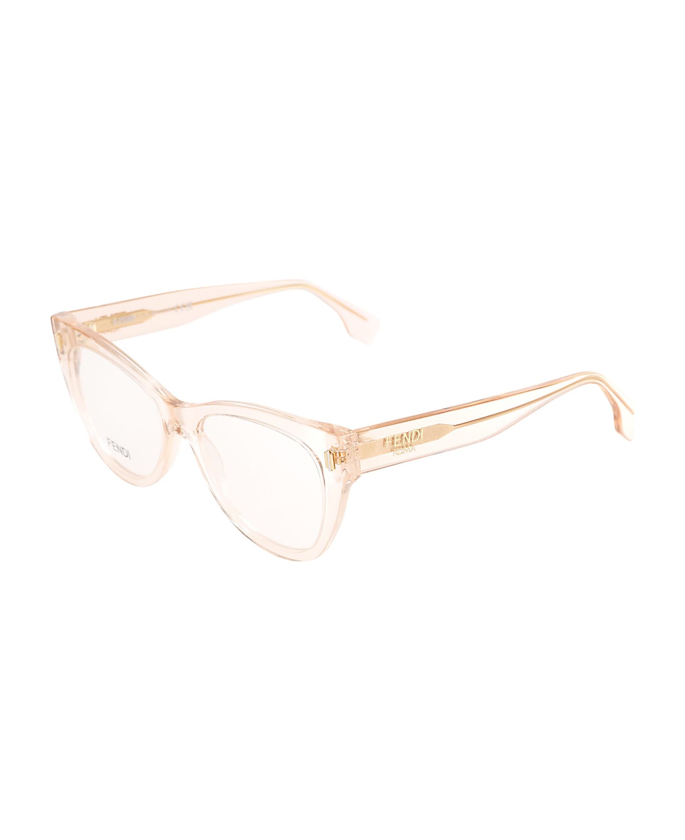 Fendi Clear Frame Round Lense Glasses - 072 - Rose