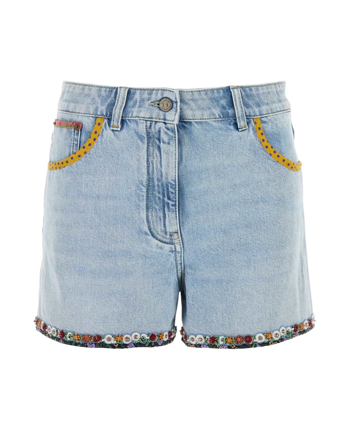 Valentino Garavani Denim Shorts - DENIMBLULAVCHIARO