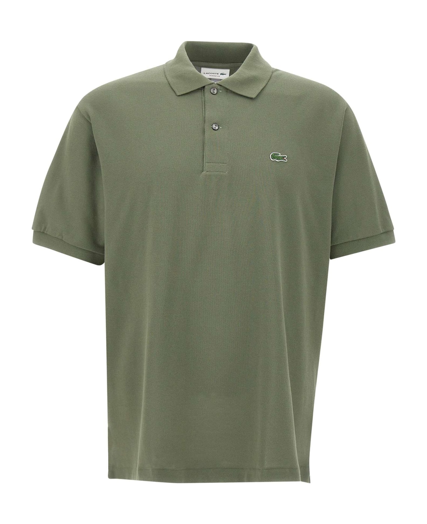 Lacoste Piquet Cotton Polo Shirt - GREEN