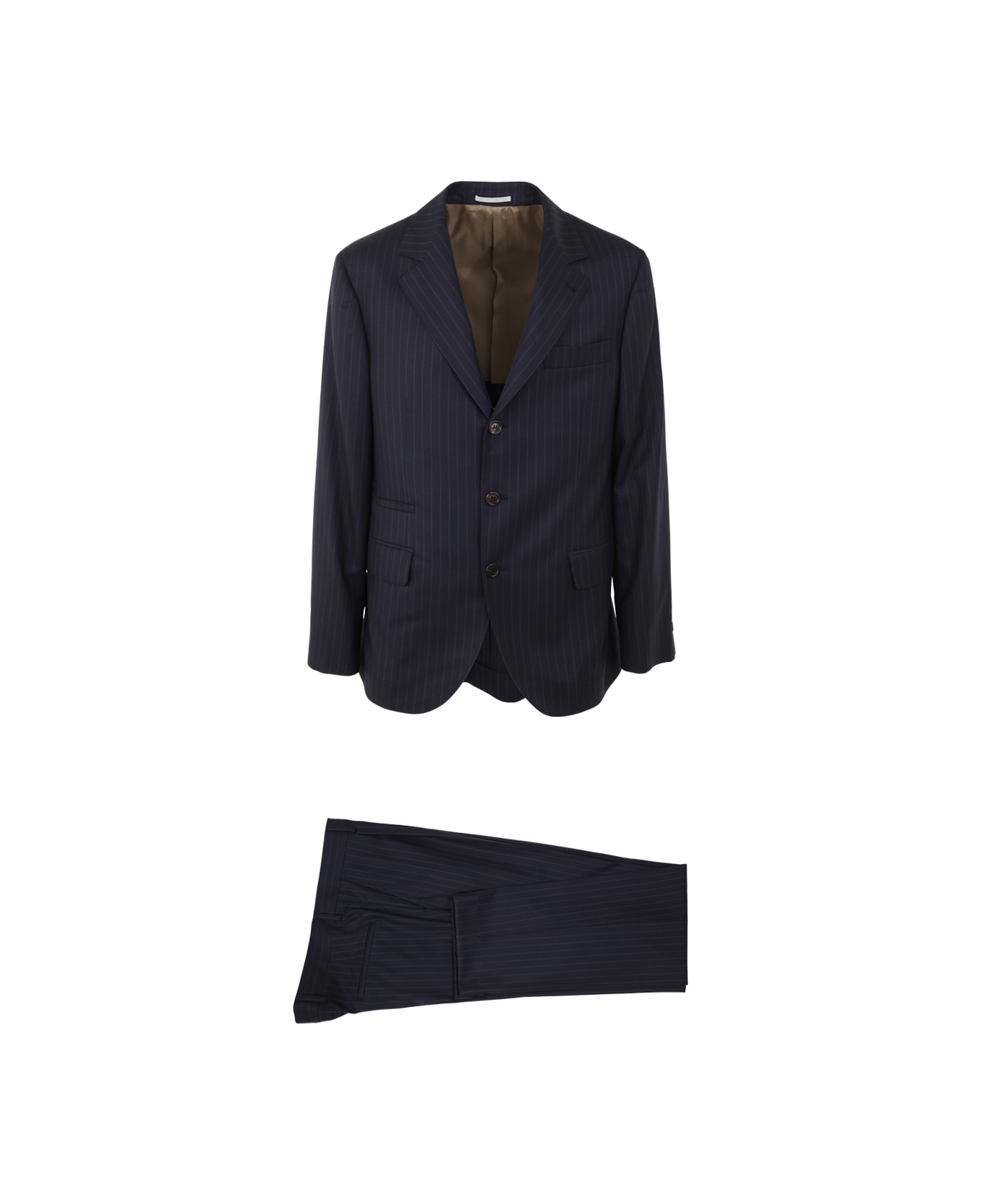 Brunello Cucinelli Single Breasted Suit - Navy
