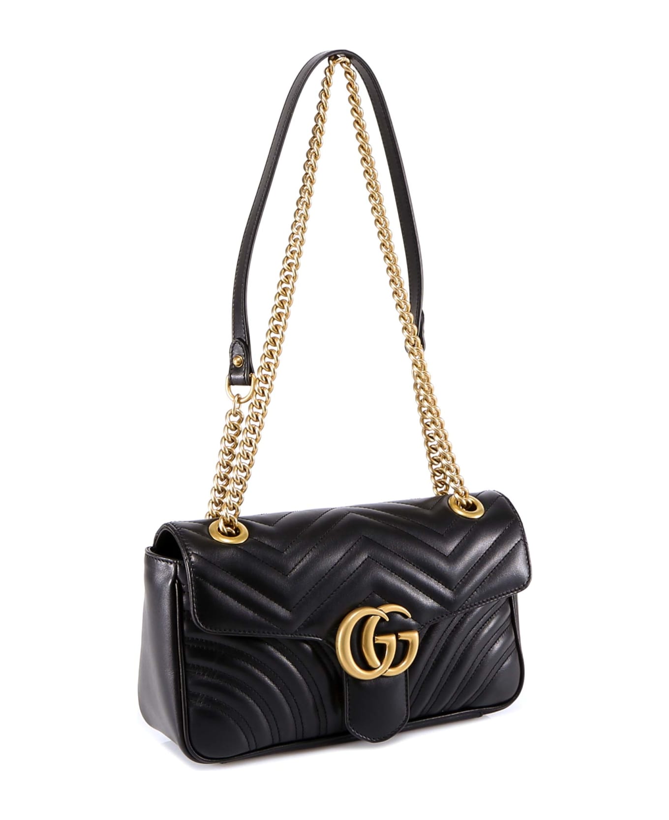 Gucci Gg Marmont Shoulder Bag - Black