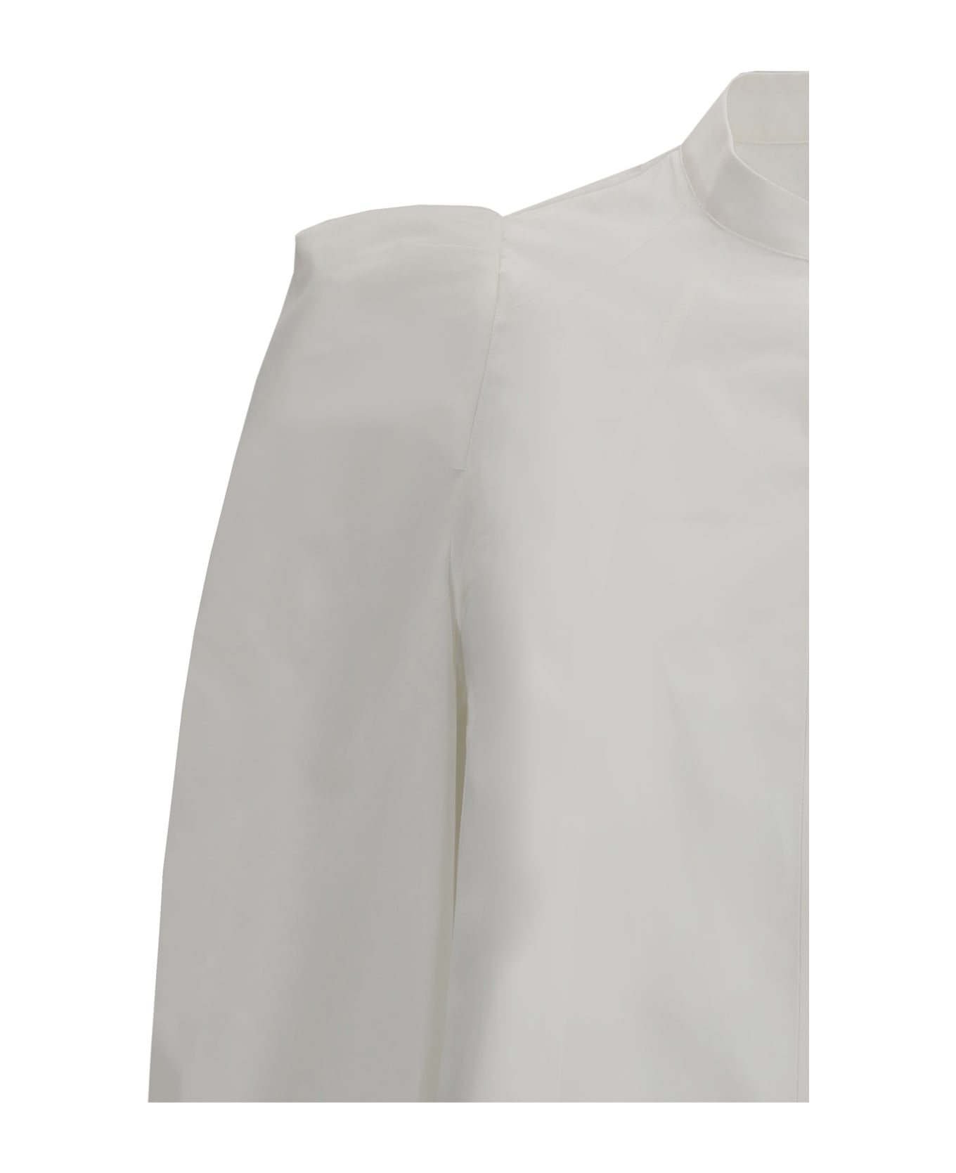 Alexander McQueen White Shirt With Mandarin Collar