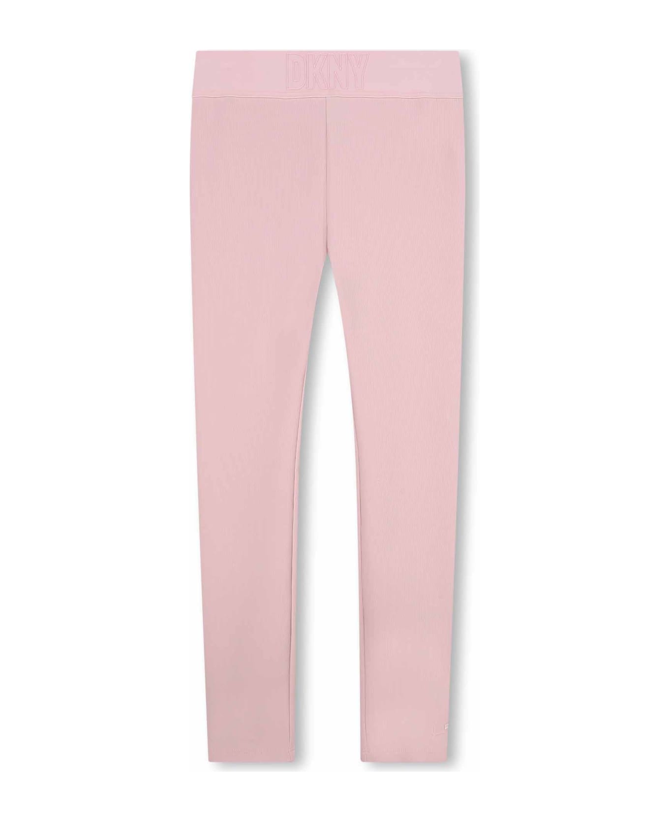 DKNY Leggings With Logo Band - Pink