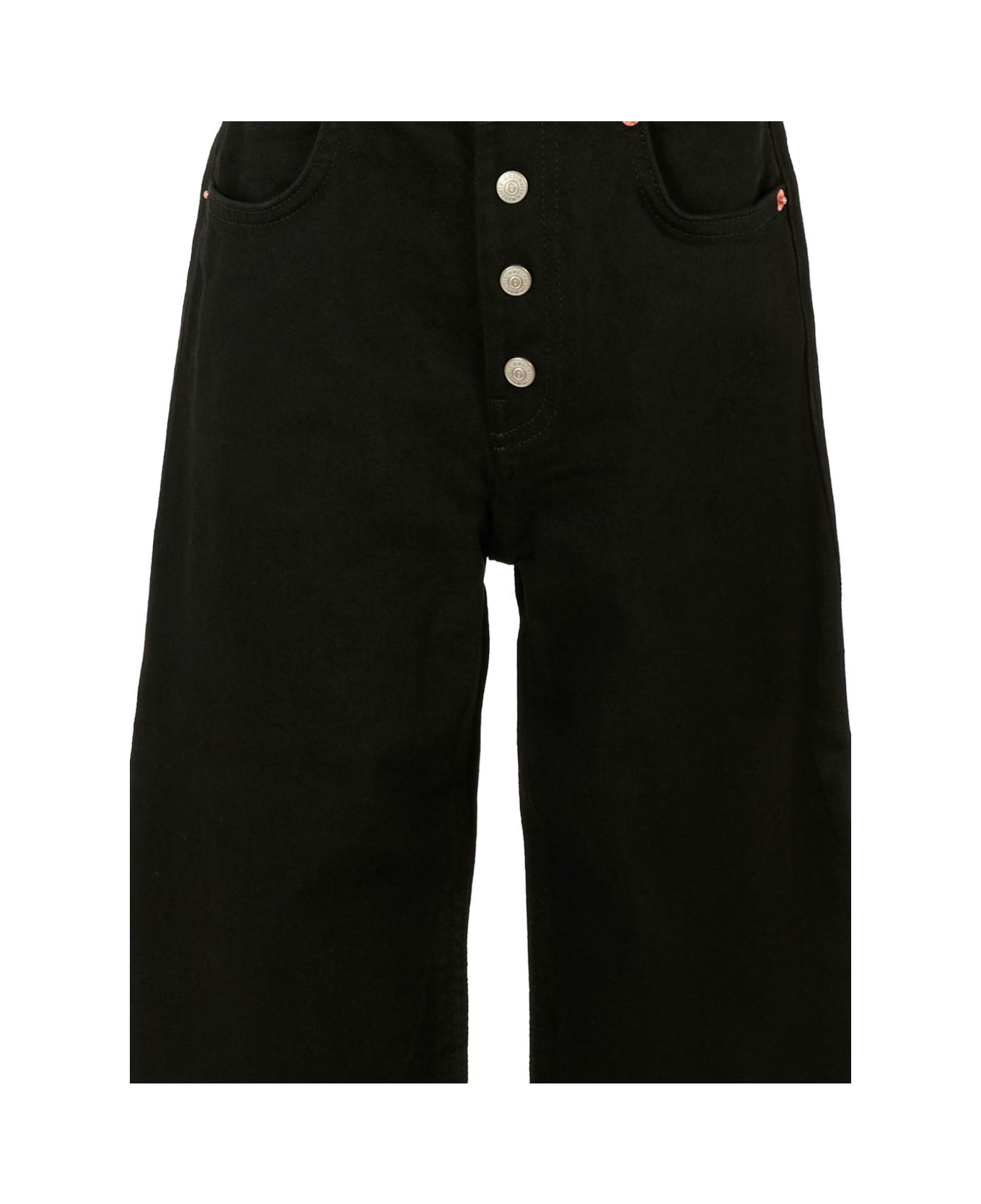 MM6 Maison Margiela Kids Button-up Jeans - Black