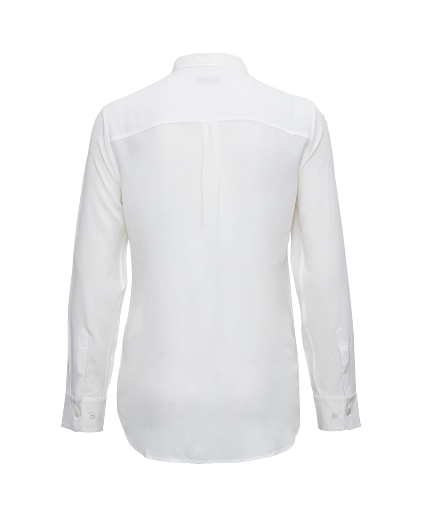 Equipment White Silk Shirt With Pockets シャツ