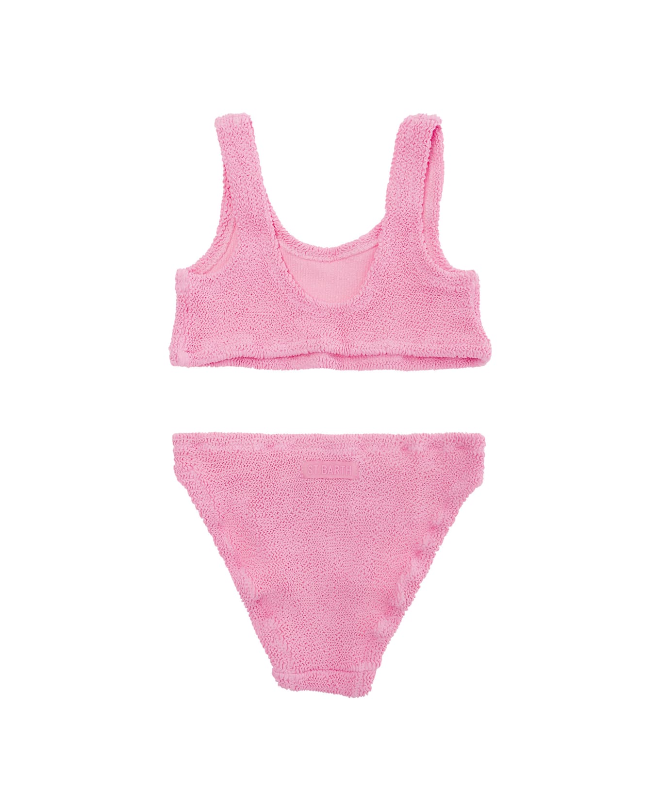 MC2 Saint Barth Pink Two-piece Bikini In Stretch Fabric Girl - Pink
