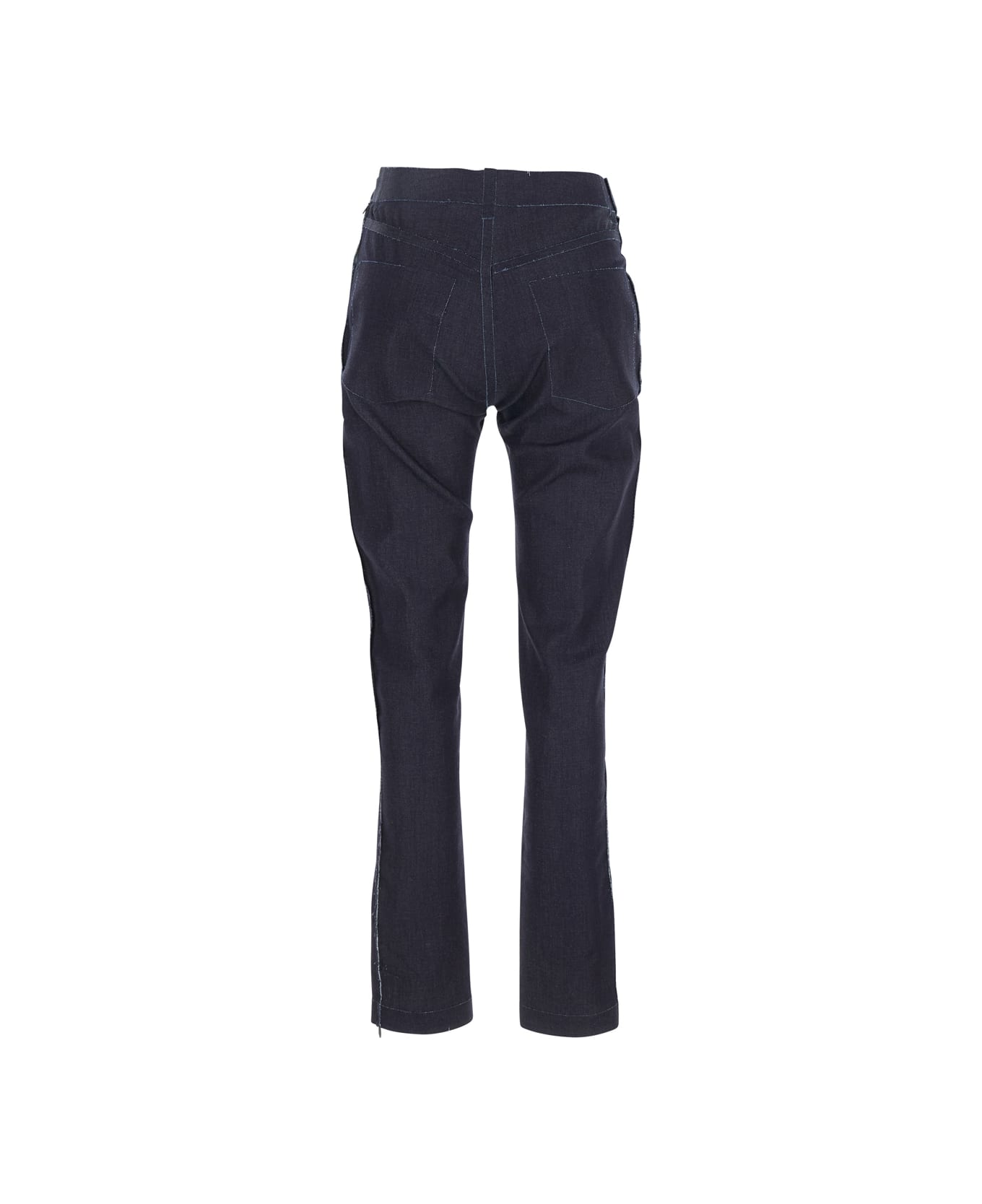 Marni Stretch Denim Trompe L
oeil Trousers - BLUE BLACK