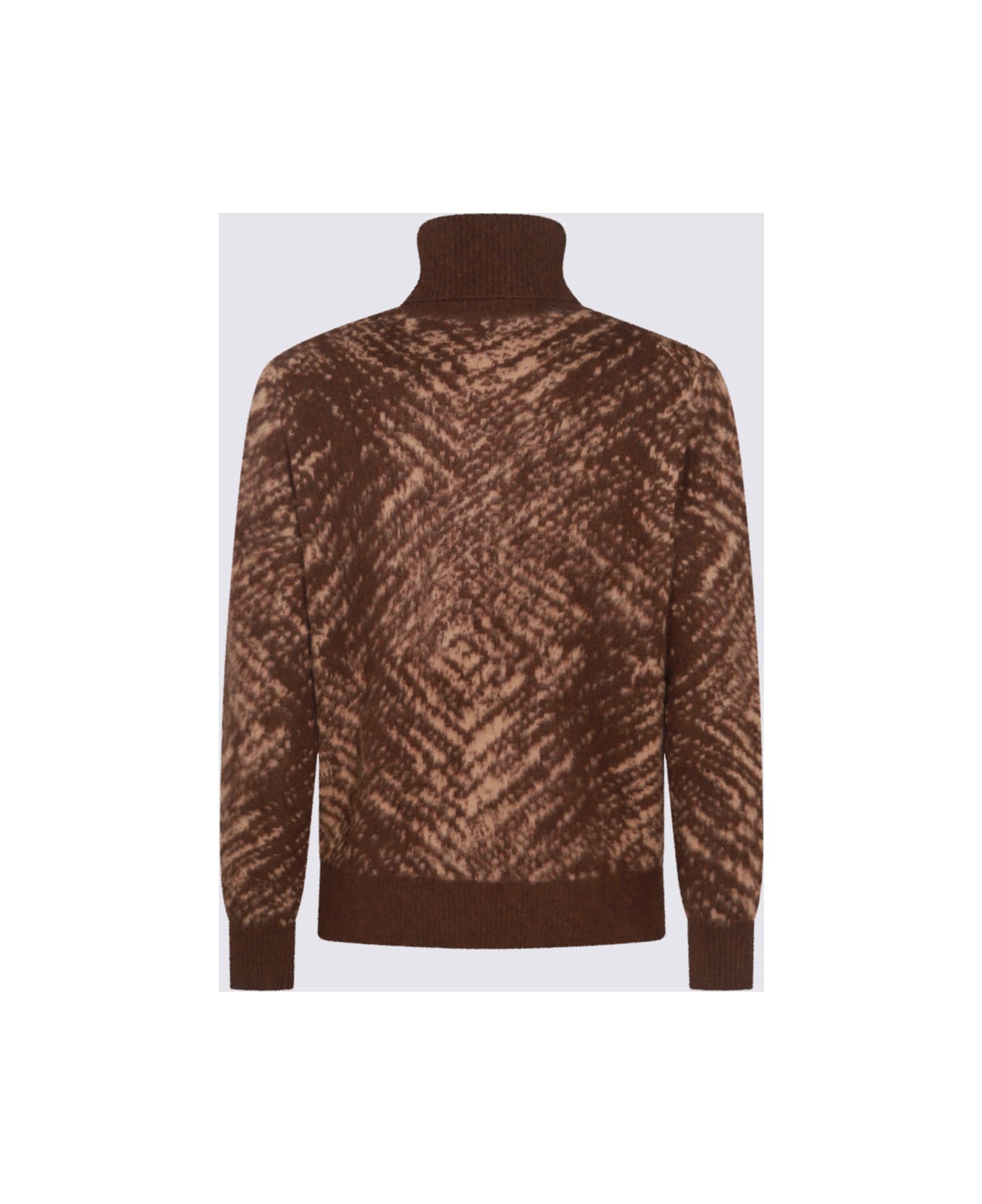 Piacenza Cashmere Brown Wool Knitwear - BROWN BEIGE