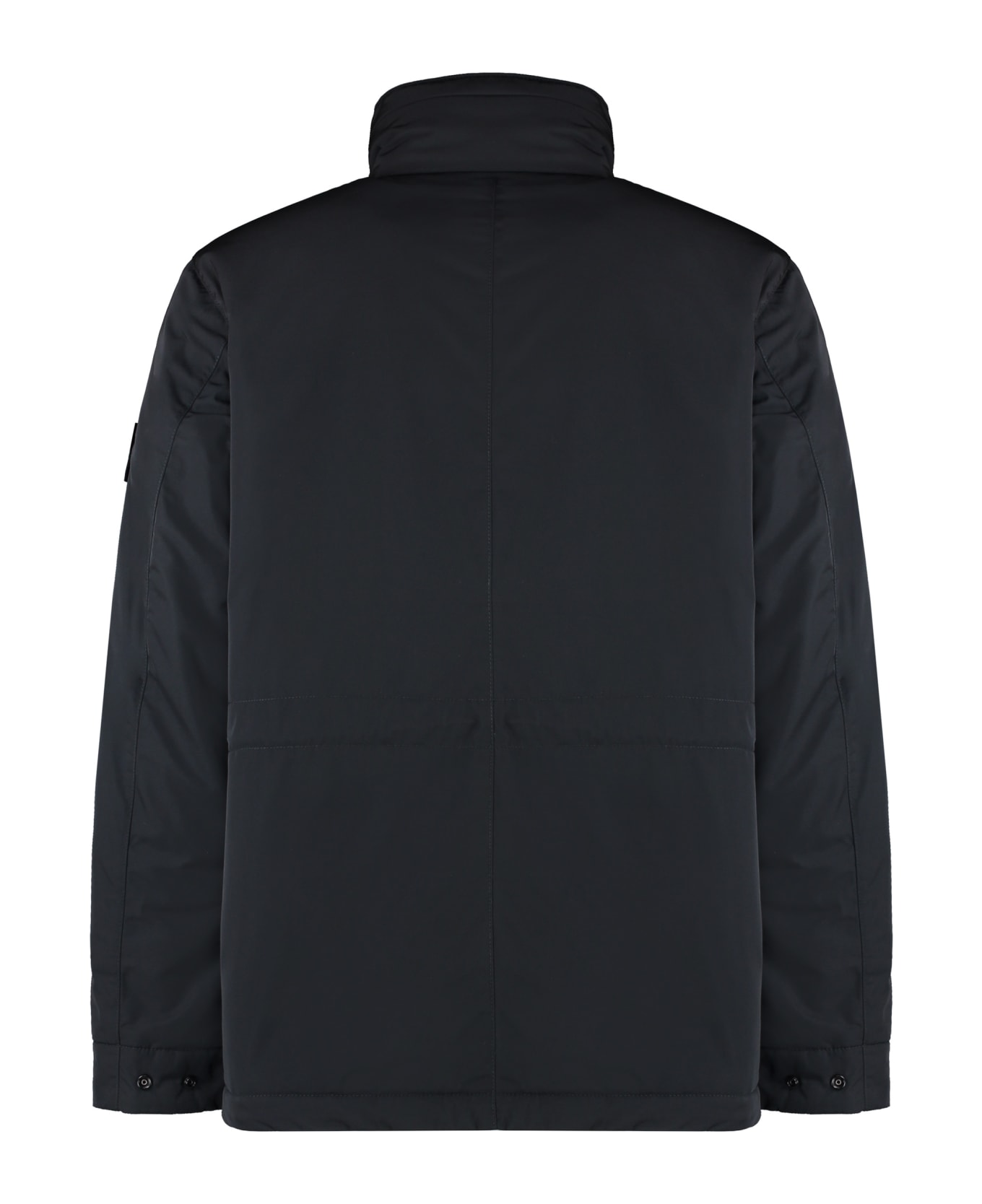 Stone Island Technical Fabric Hooded Jacket - black