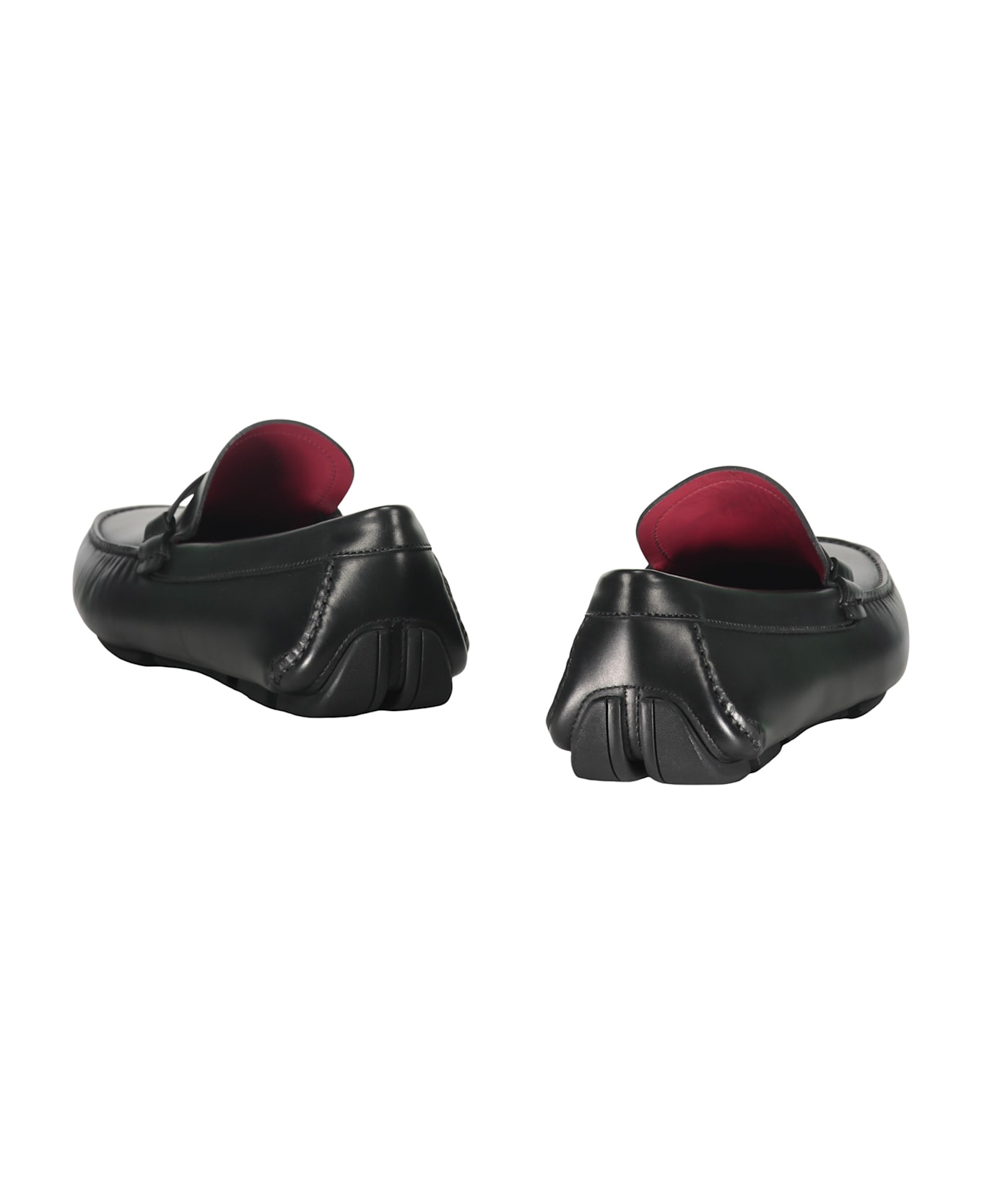 Ferragamo Leather Loafers - black