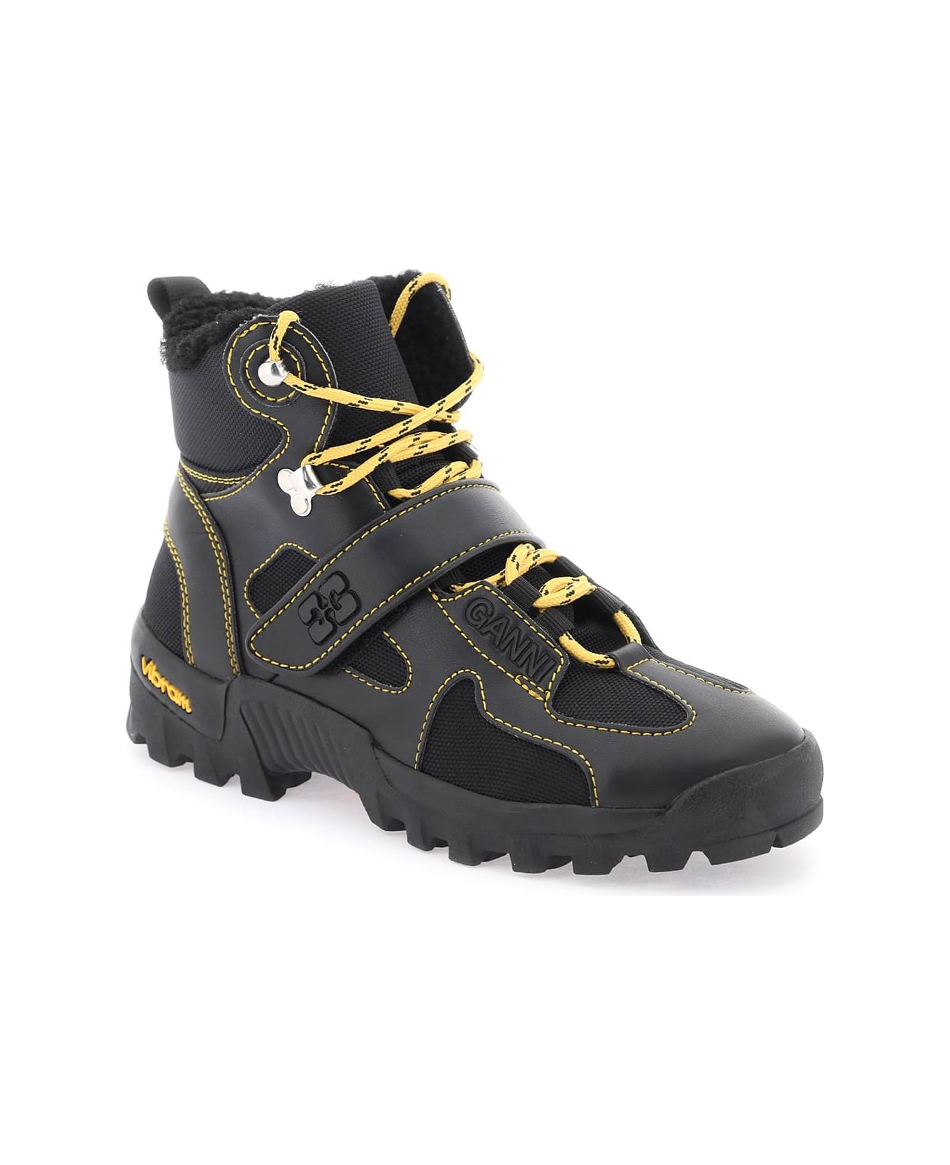 Ganni Performance Hiking Ankle Boots - BLACK (Black) ブーツ