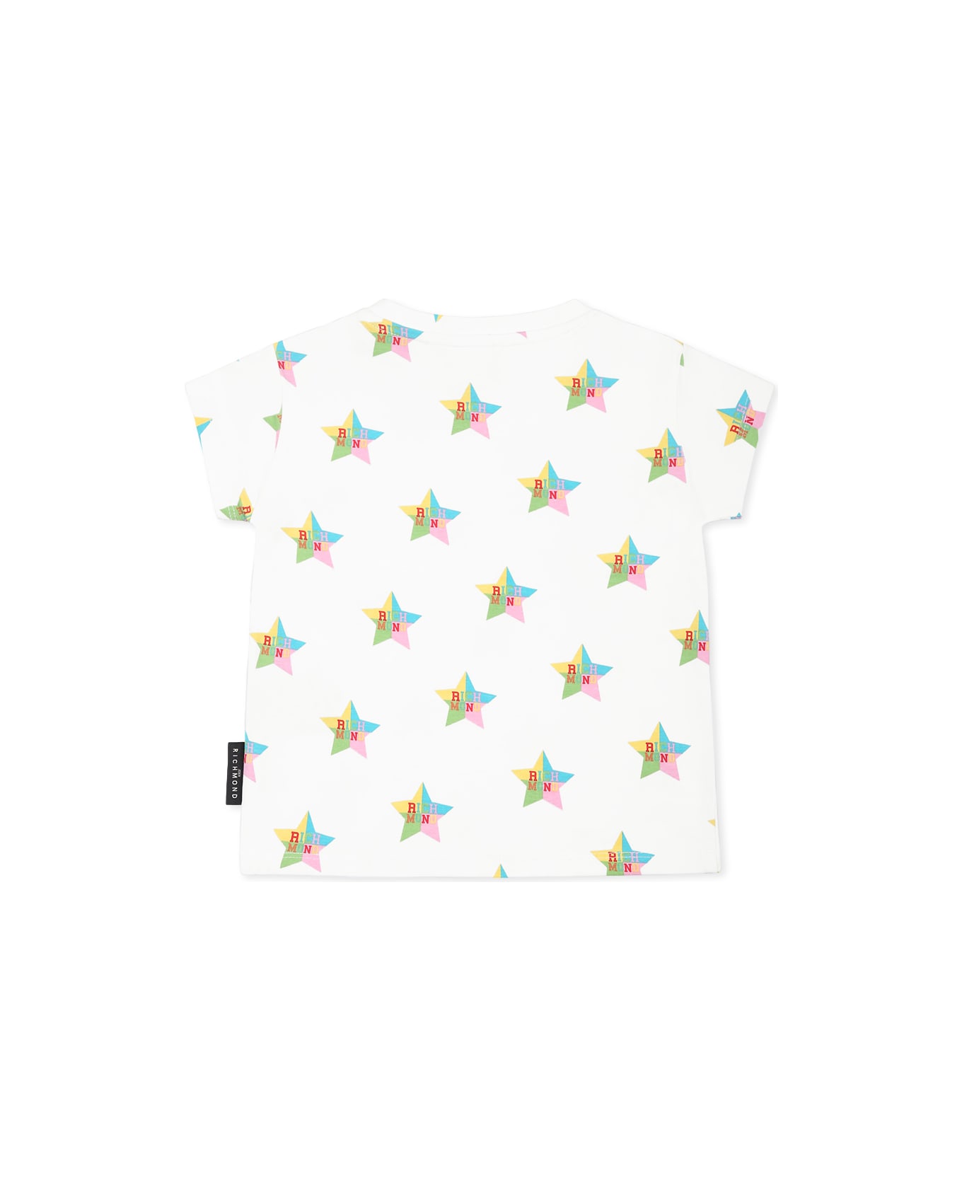 Richmond White T-shirt Fo Baby Girl With Stars - White