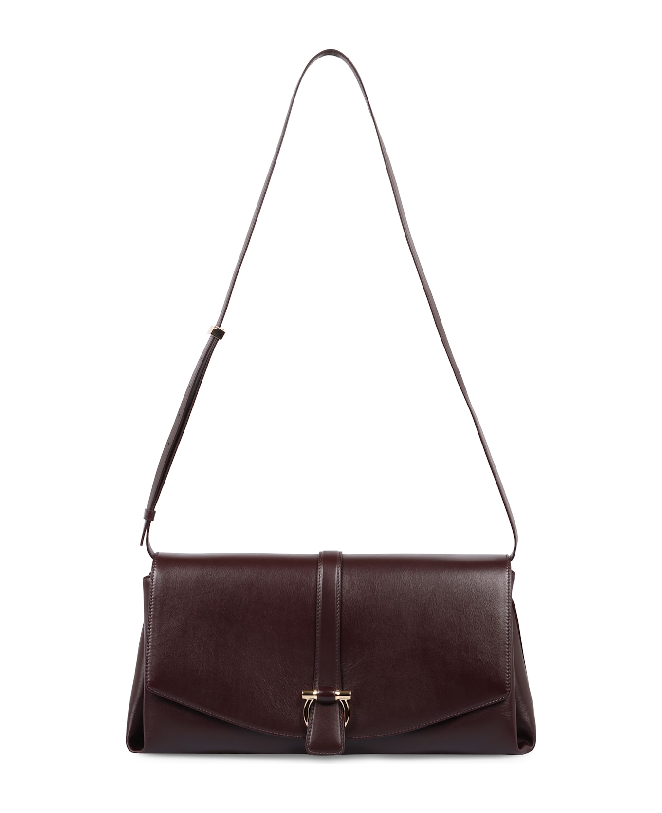 Ferragamo L Leather Crossbody Bag - Red-purple or grape