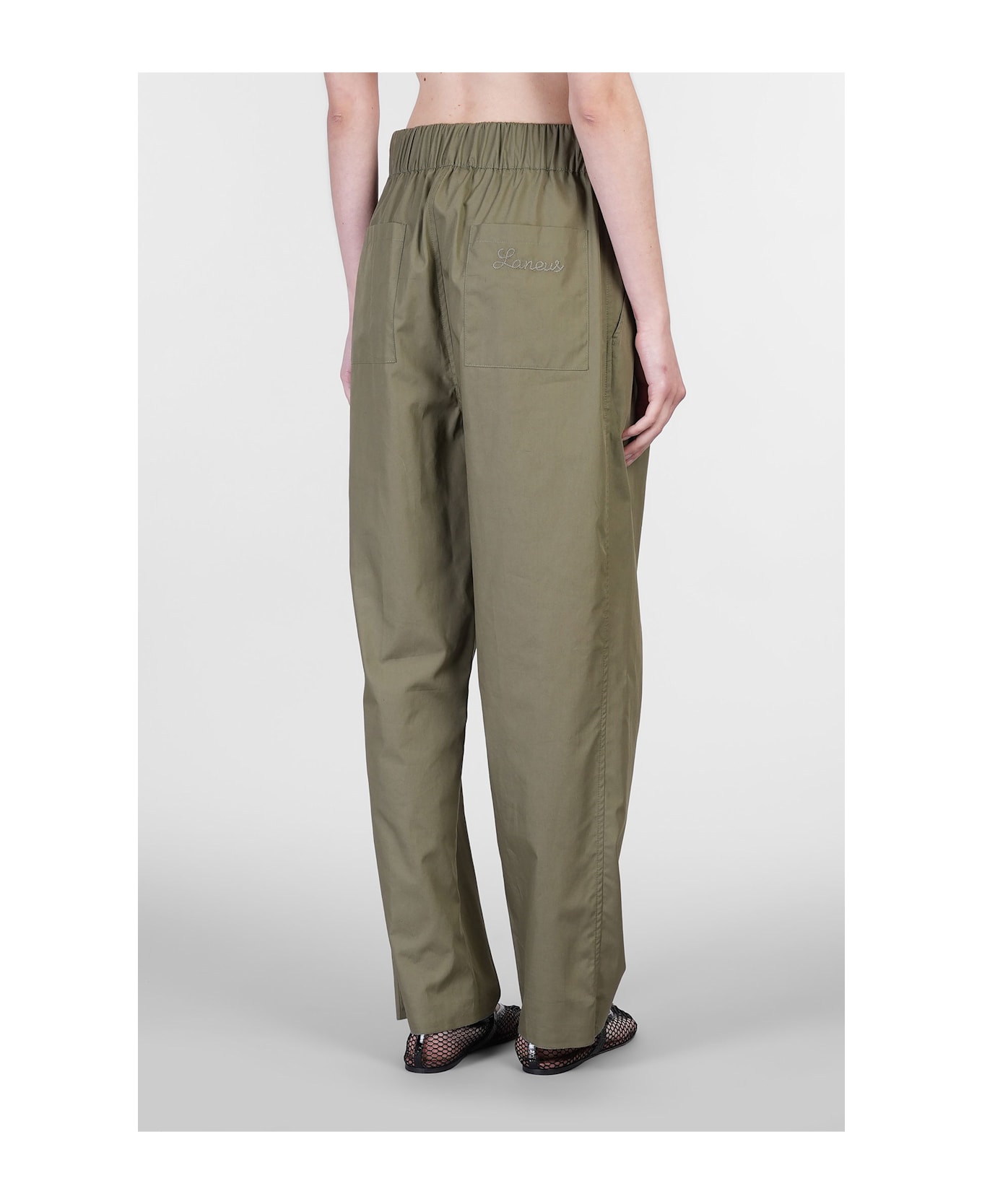 Laneus Pants In Green Cotton - green