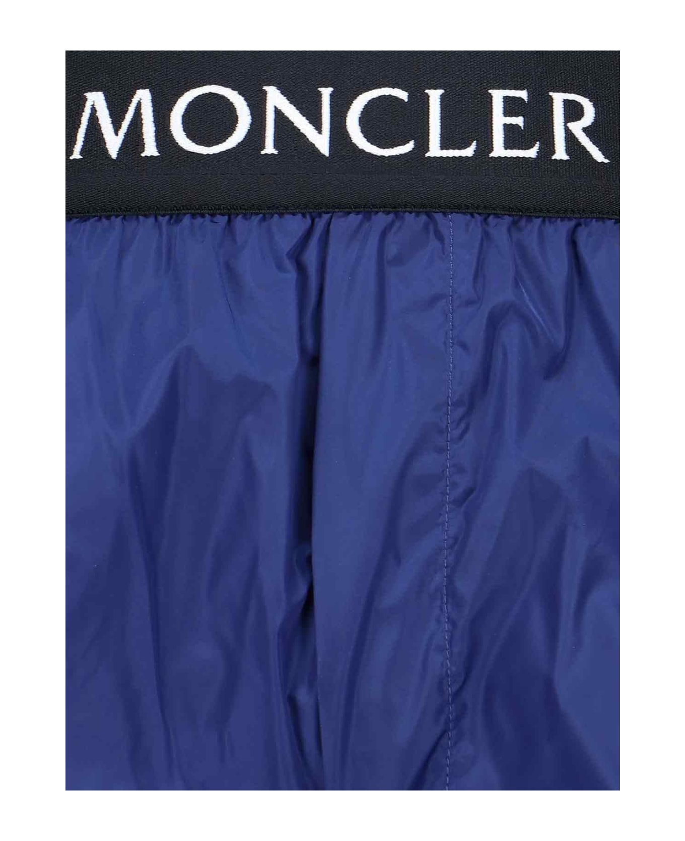Moncler Logo Swim Shorts - Blu