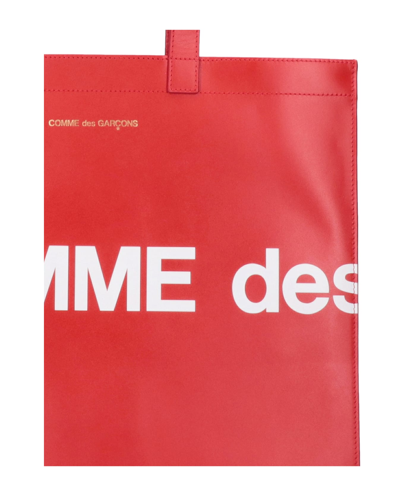 Comme des Garçons Wallet Logo Tote Bag - Red トートバッグ