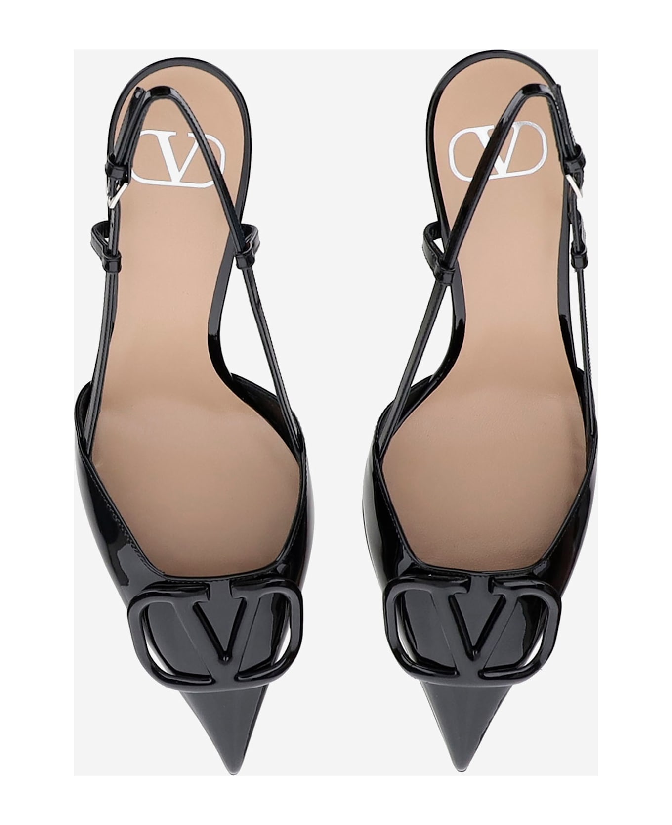 Valentino Garavani Vlogo Signature Slingback Decollete - Black