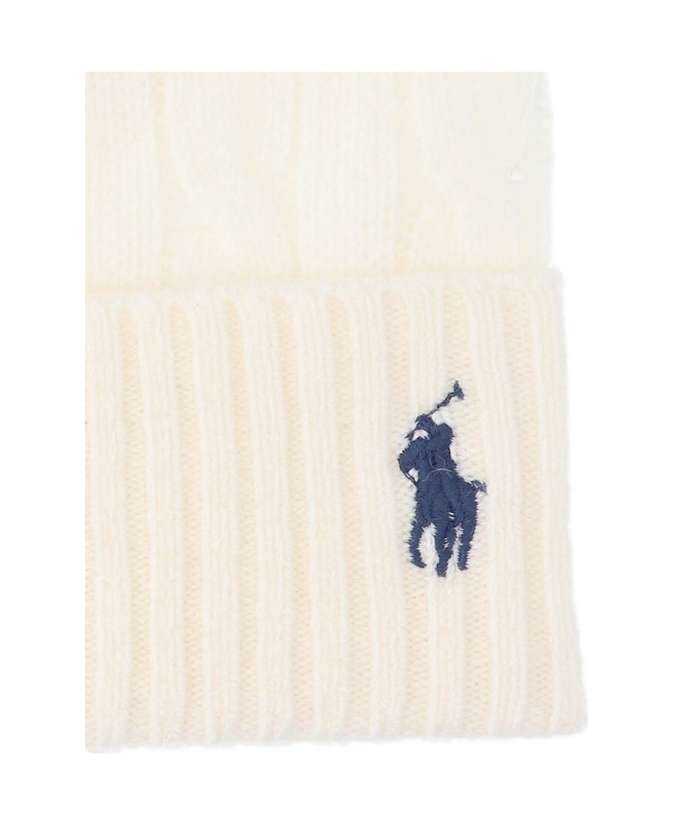 Polo Ralph Lauren Logo Beanie - Cream