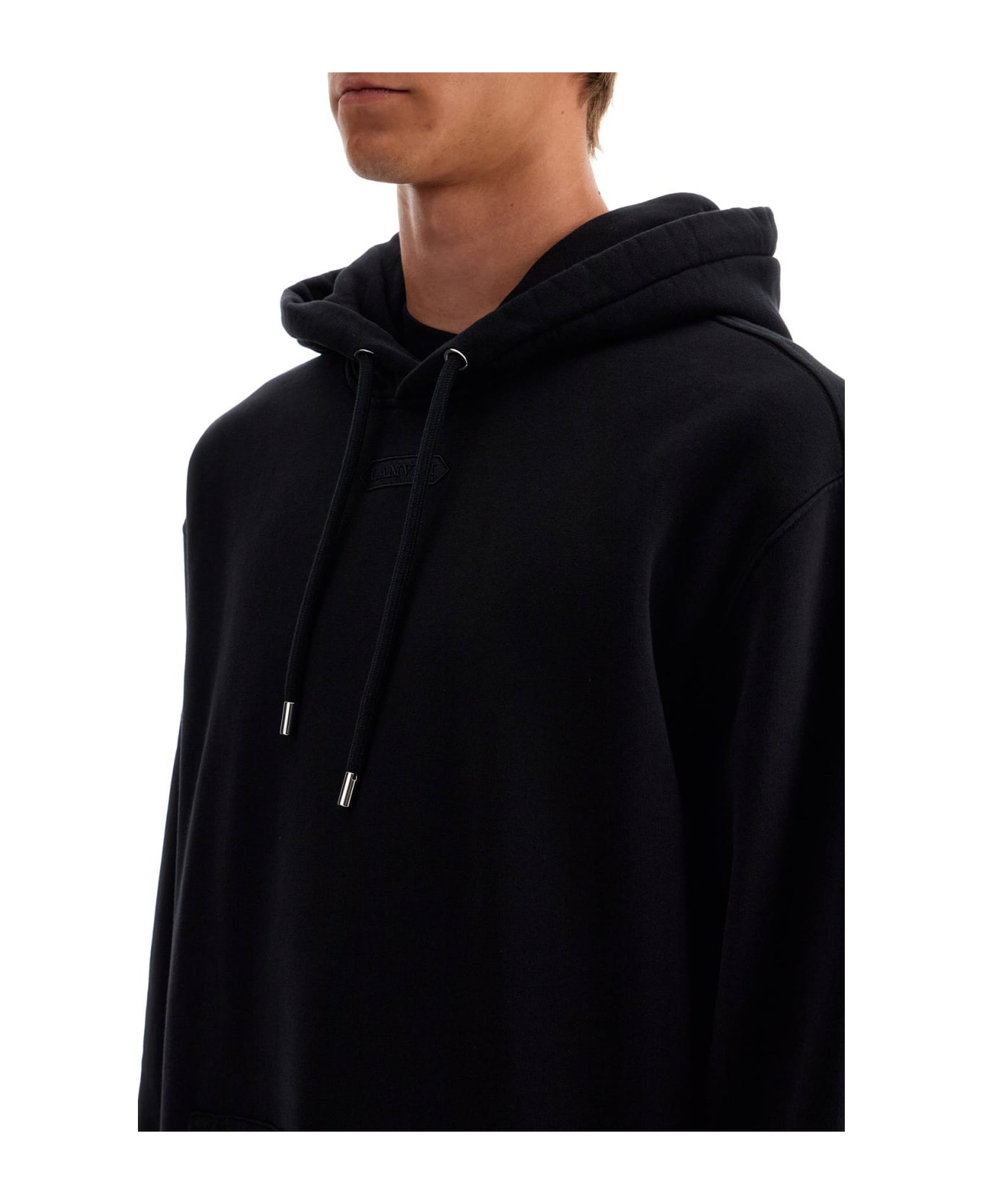 Lanvin Oversized Hoodie With Hood - Black