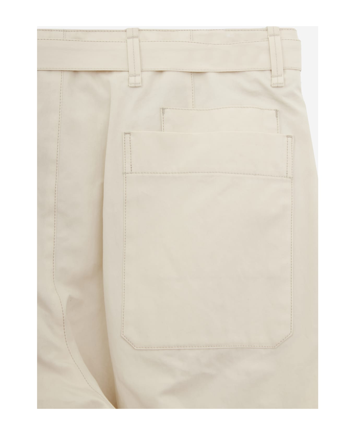 Lemaire Seamless Belted Pants - NEUTRALS