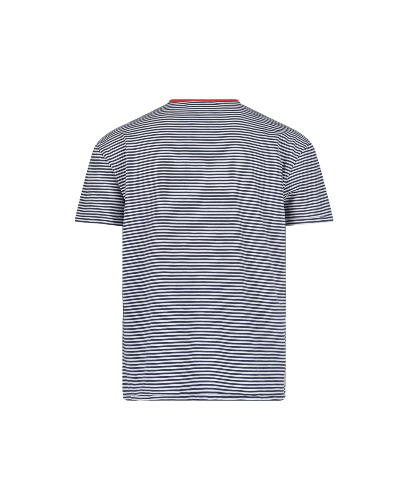 Ralph Lauren Stripe T-shirt - NEWPORT NAVY/NEVIS