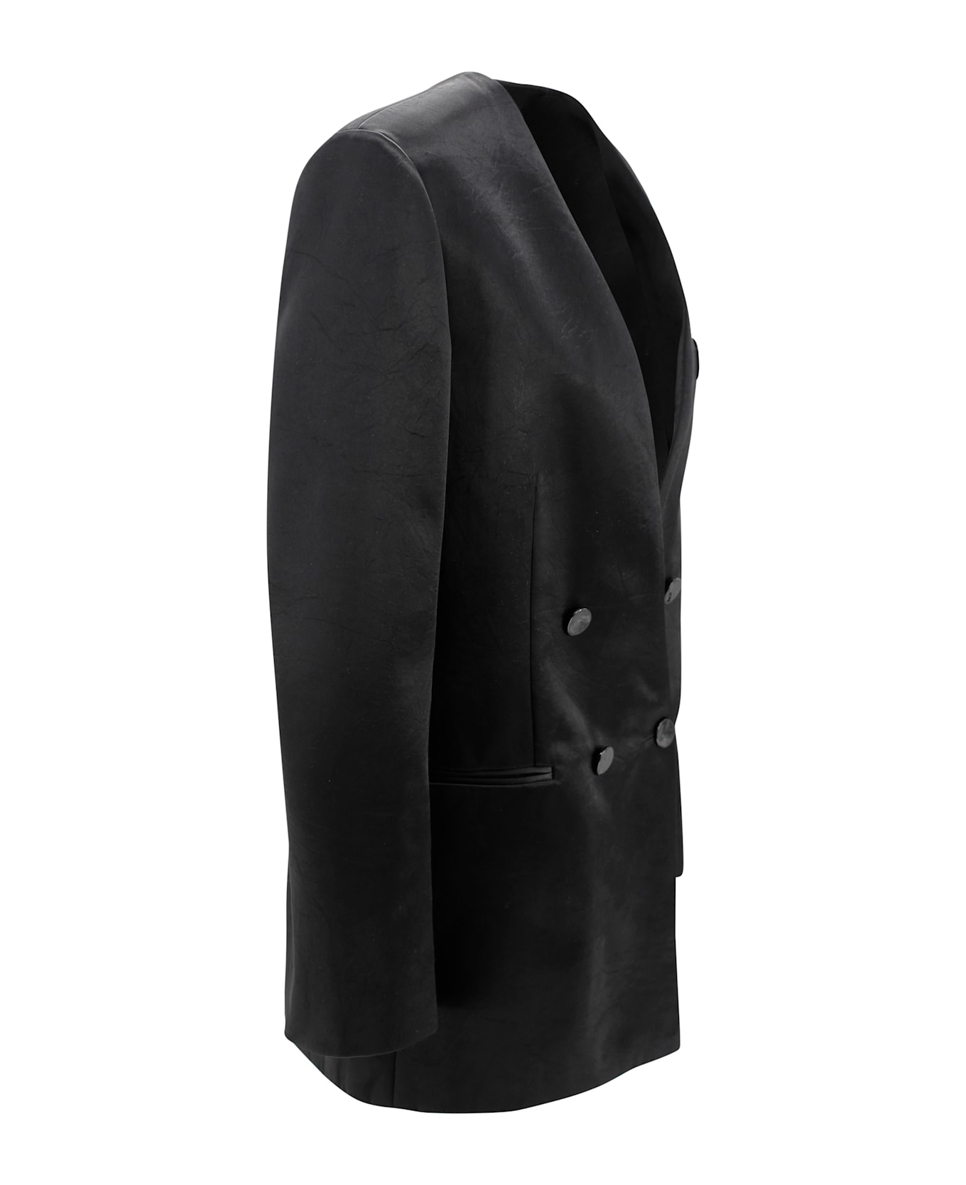Philosophy di Lorenzo Serafini Over Doublebreast Jacket - Black