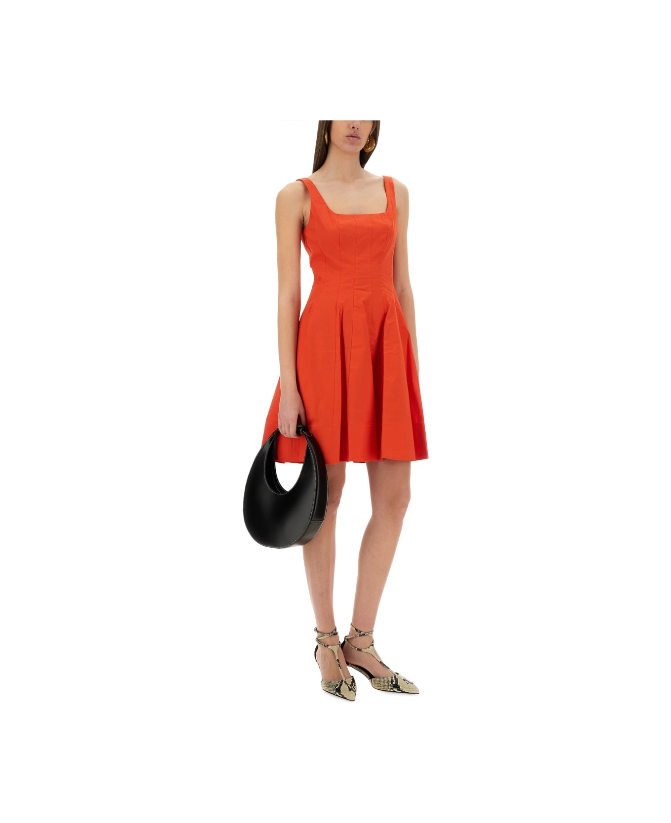 STAUD Mini Dress "wells" - RED