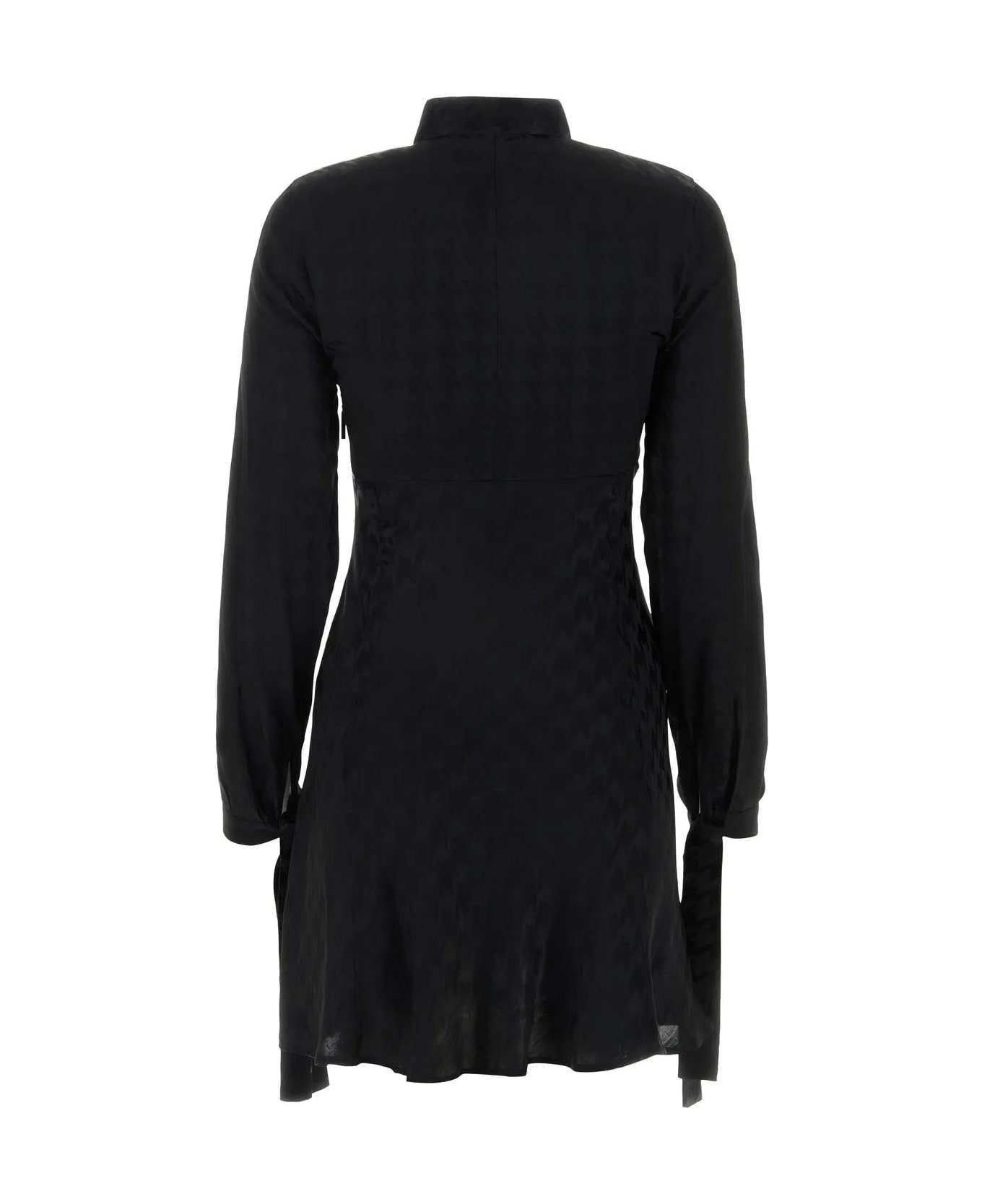 MSGM Black Acetate Blend Dress MSGM ワンピース＆ドレス