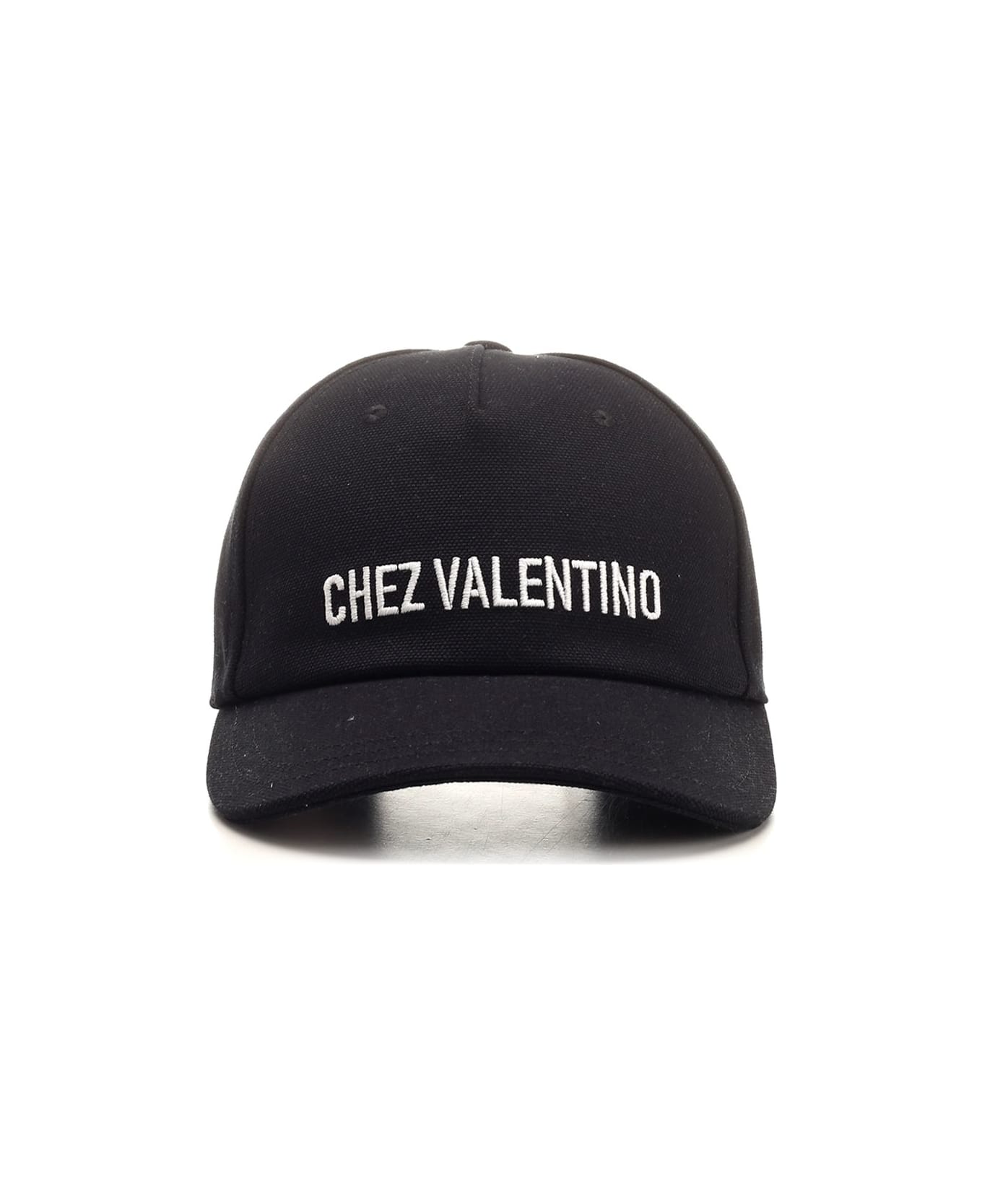 Valentino Garavani Cotton Baseball Cap - BLACK