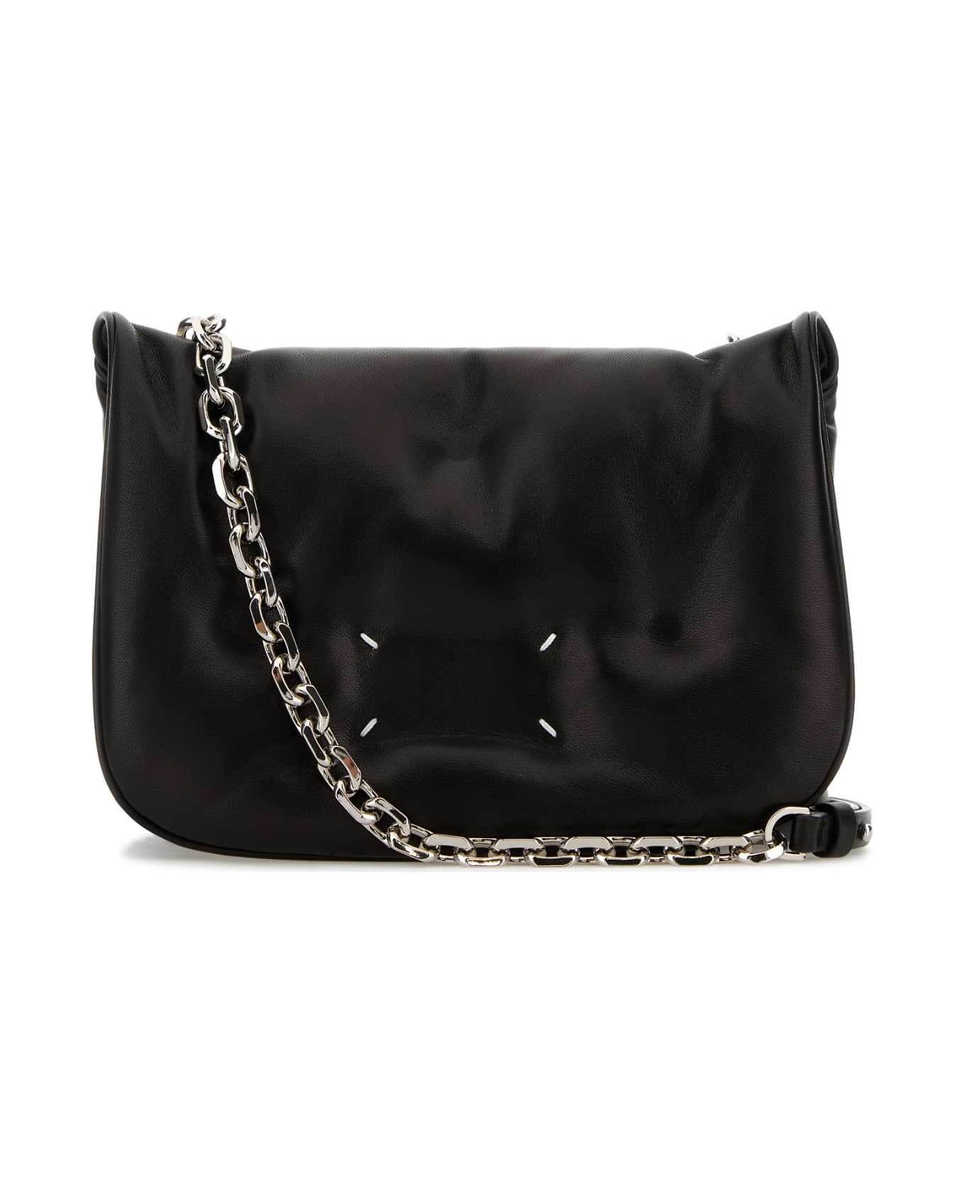 Maison Margiela Black Leather Crossbody Bag - BLACK