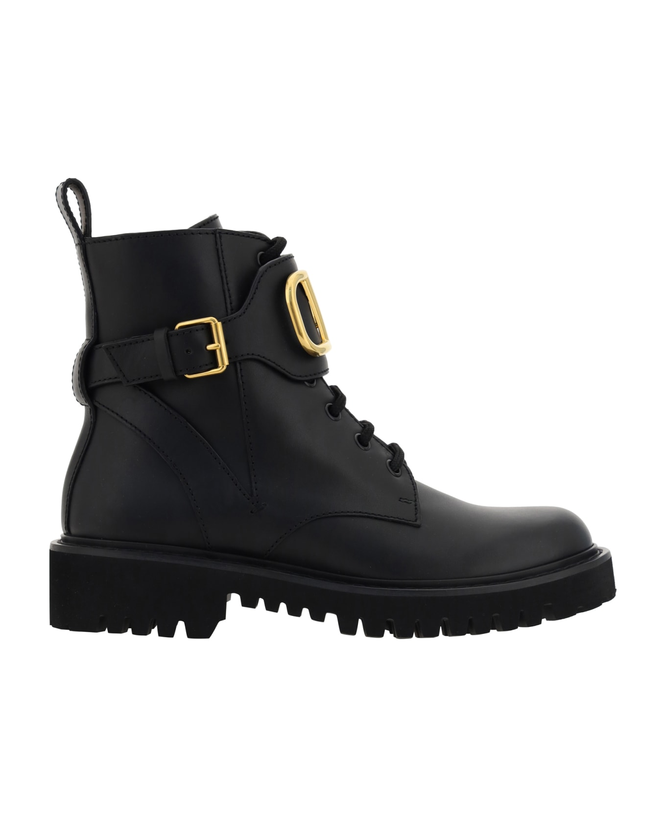 Valentino Garavani Vllgo Signature Combat Boots - Nero