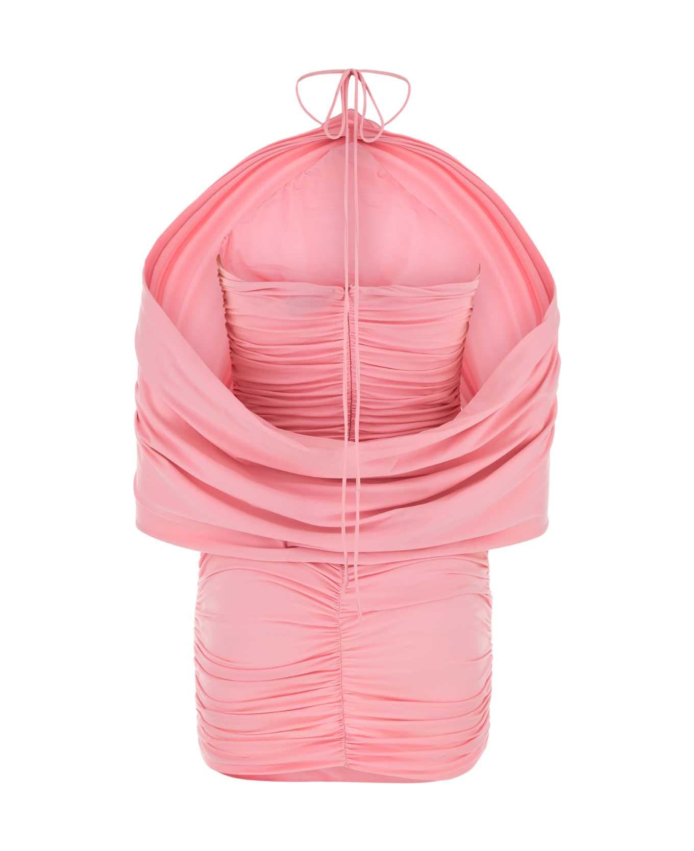 Magda Butrym Pink Jersey Mini Dress - PINK ワンピース＆ドレス