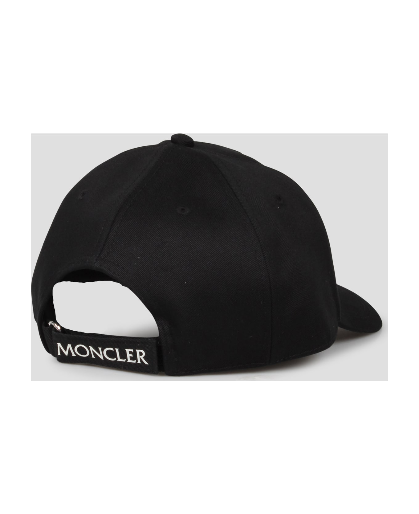 Moncler Gabardine Baseball Cap - Black