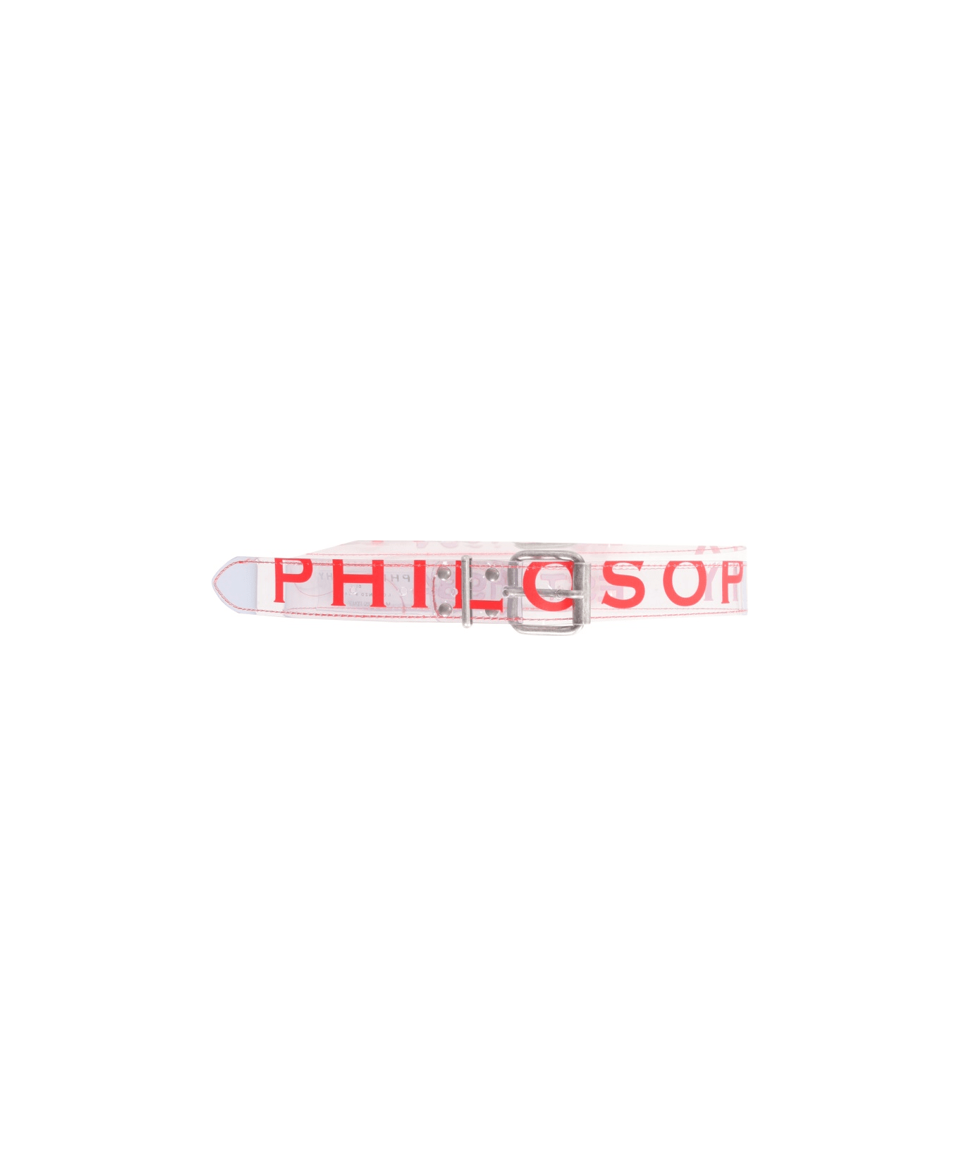 Philosophy di Lorenzo Serafini Belt With Logo - RED